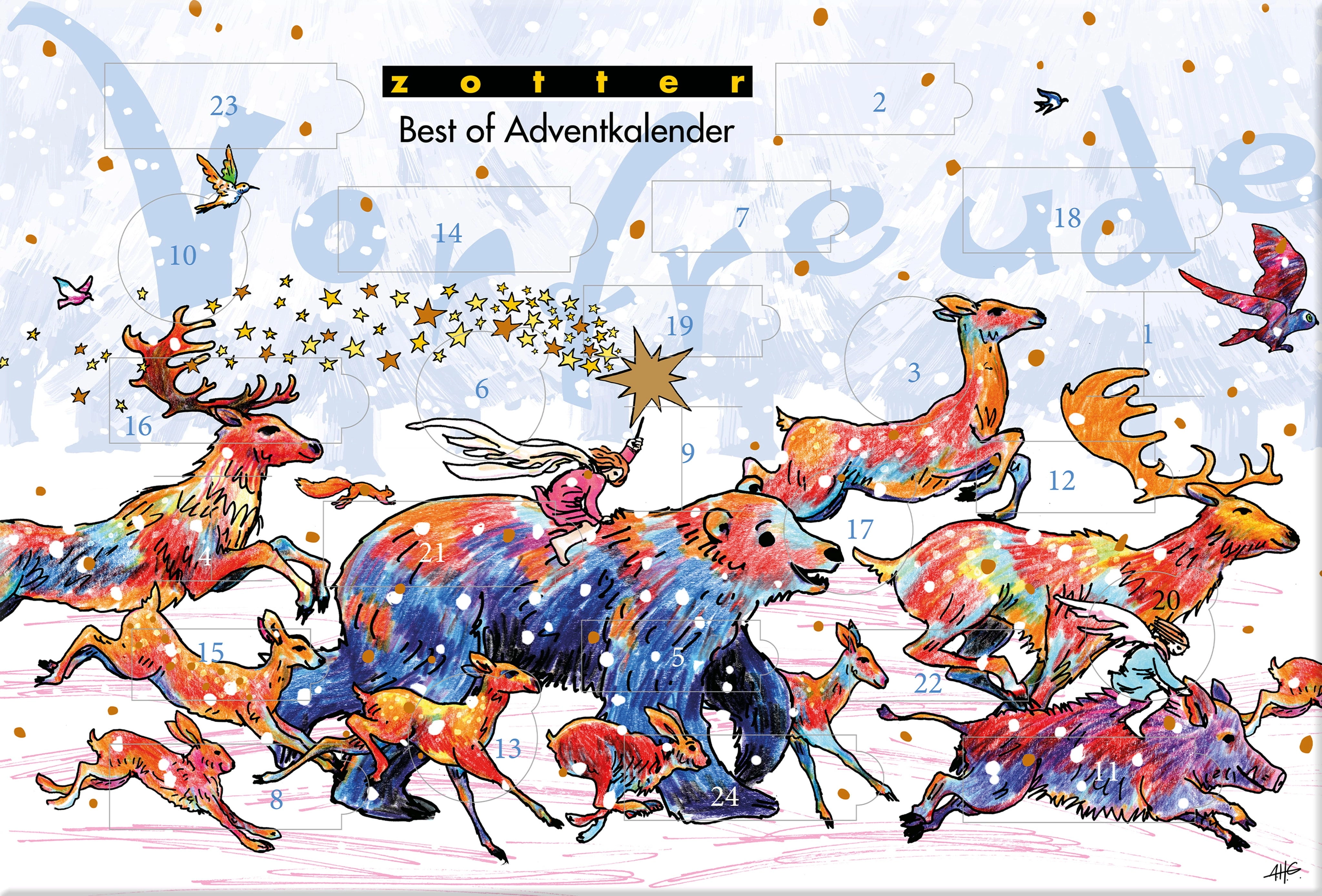 Zotter Schokoladen Bio Best of Adventkalender - 302 g