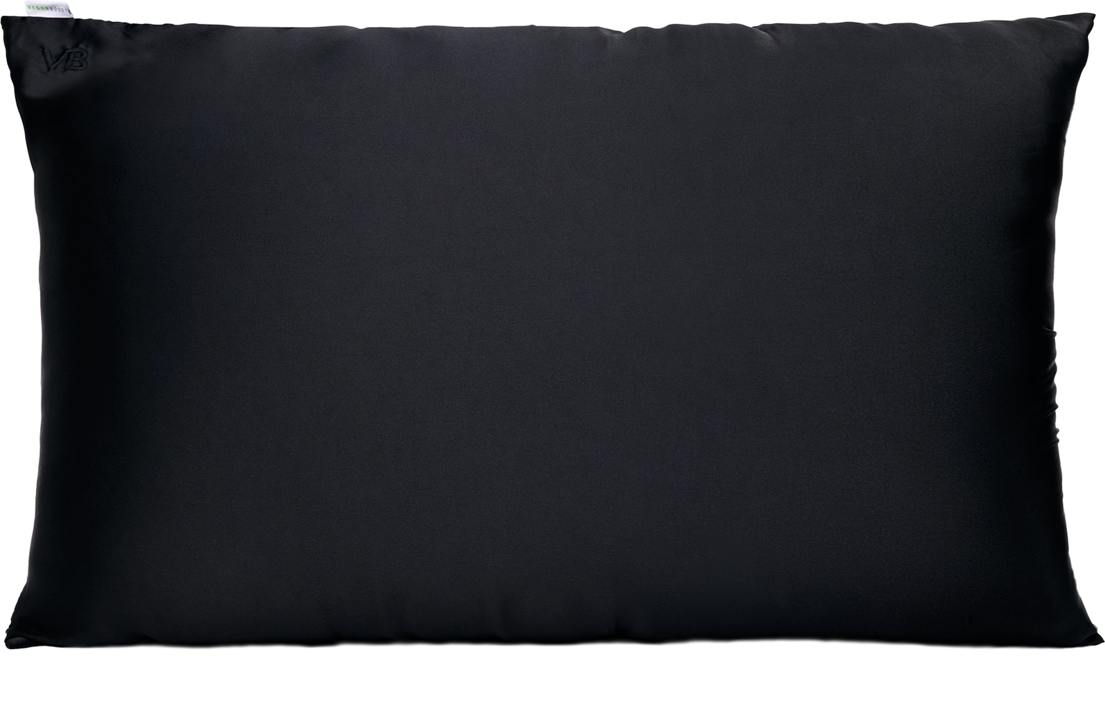 Veganboost Satin Kissenbezug 66 x 48 cm - Lava Stone Black