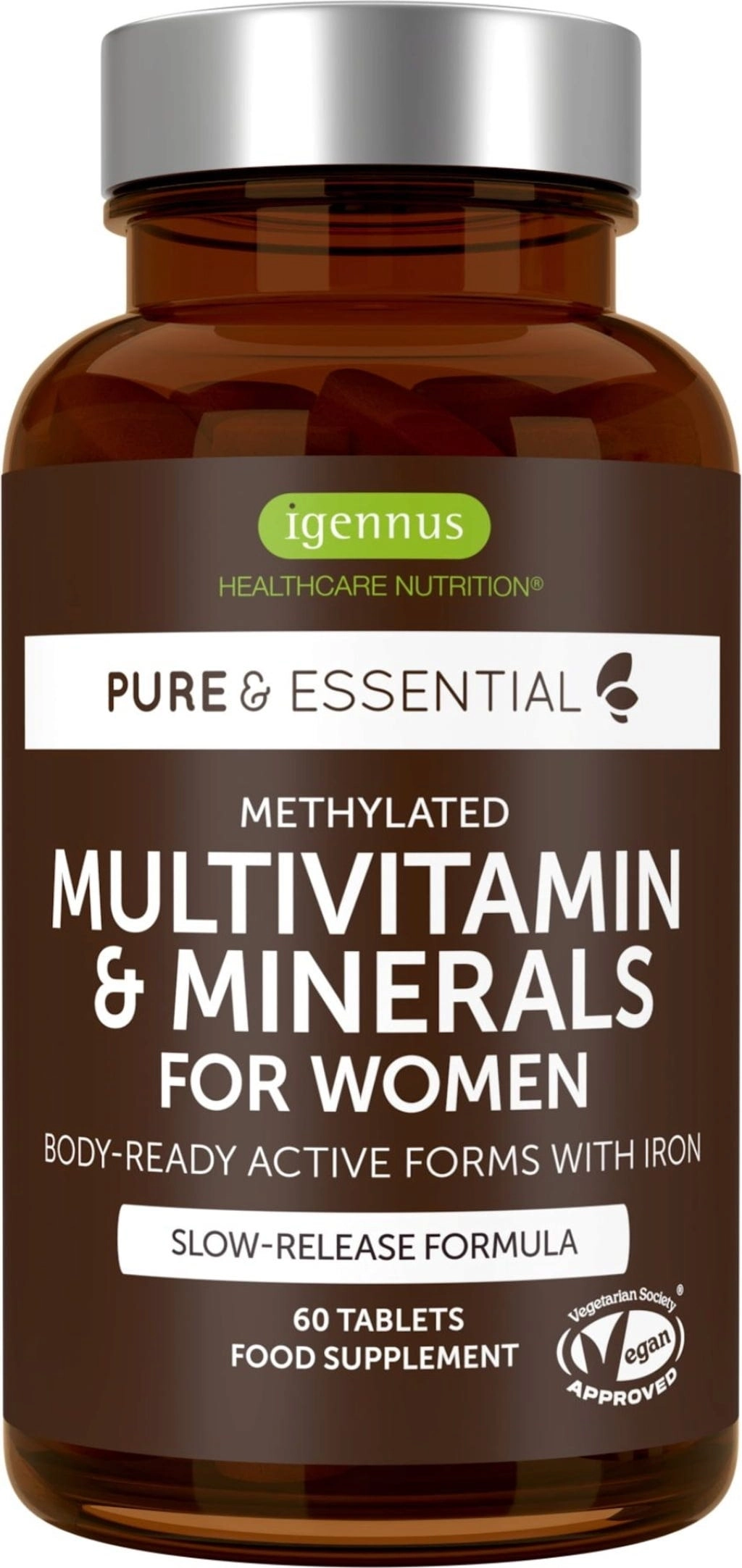 igennus Pure & Essential Methylated Multivitamin & Minerals - 60 Tabletten