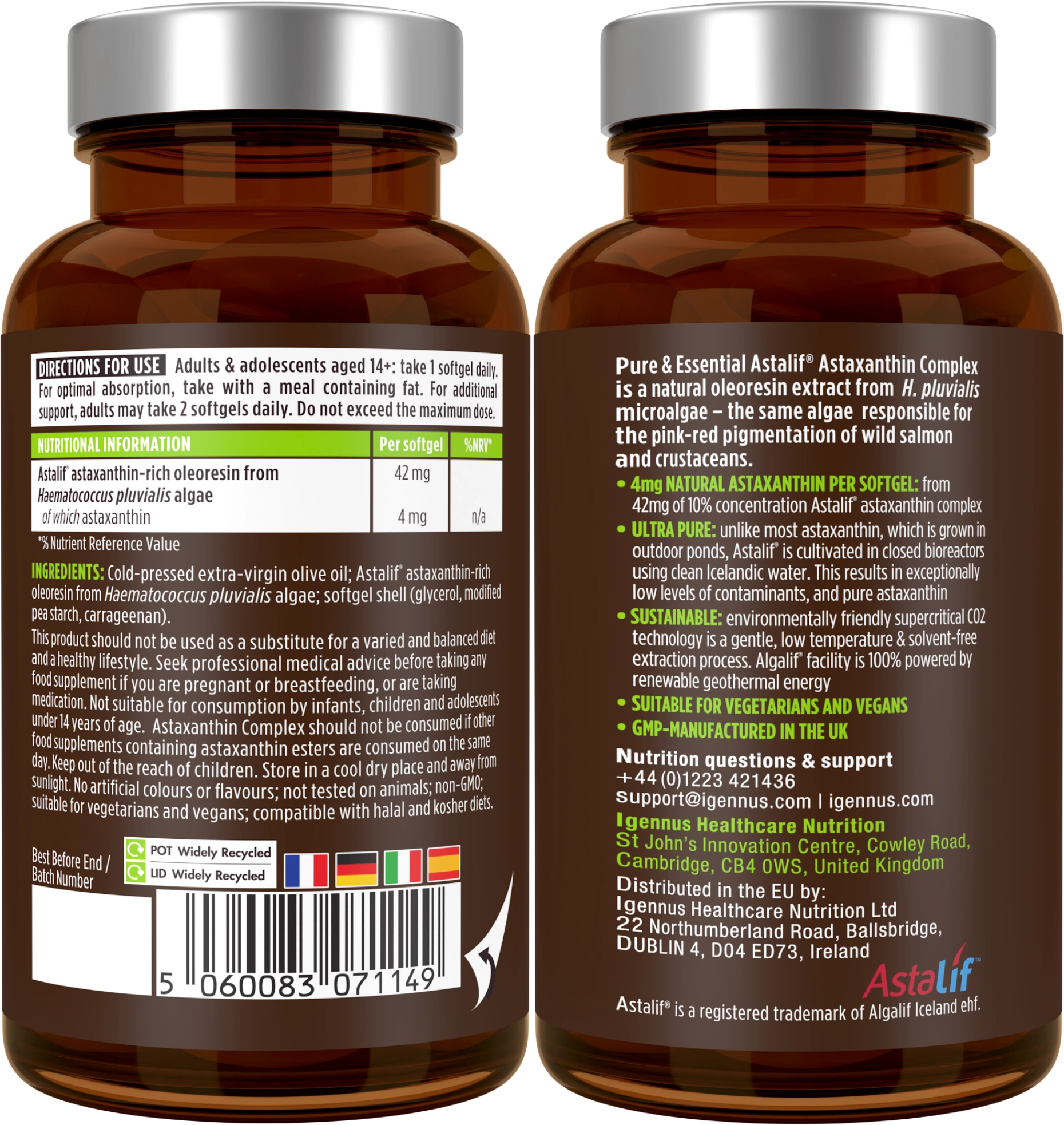 igennus Pure & Essential Astaxanthin Complex - 90 Softgels