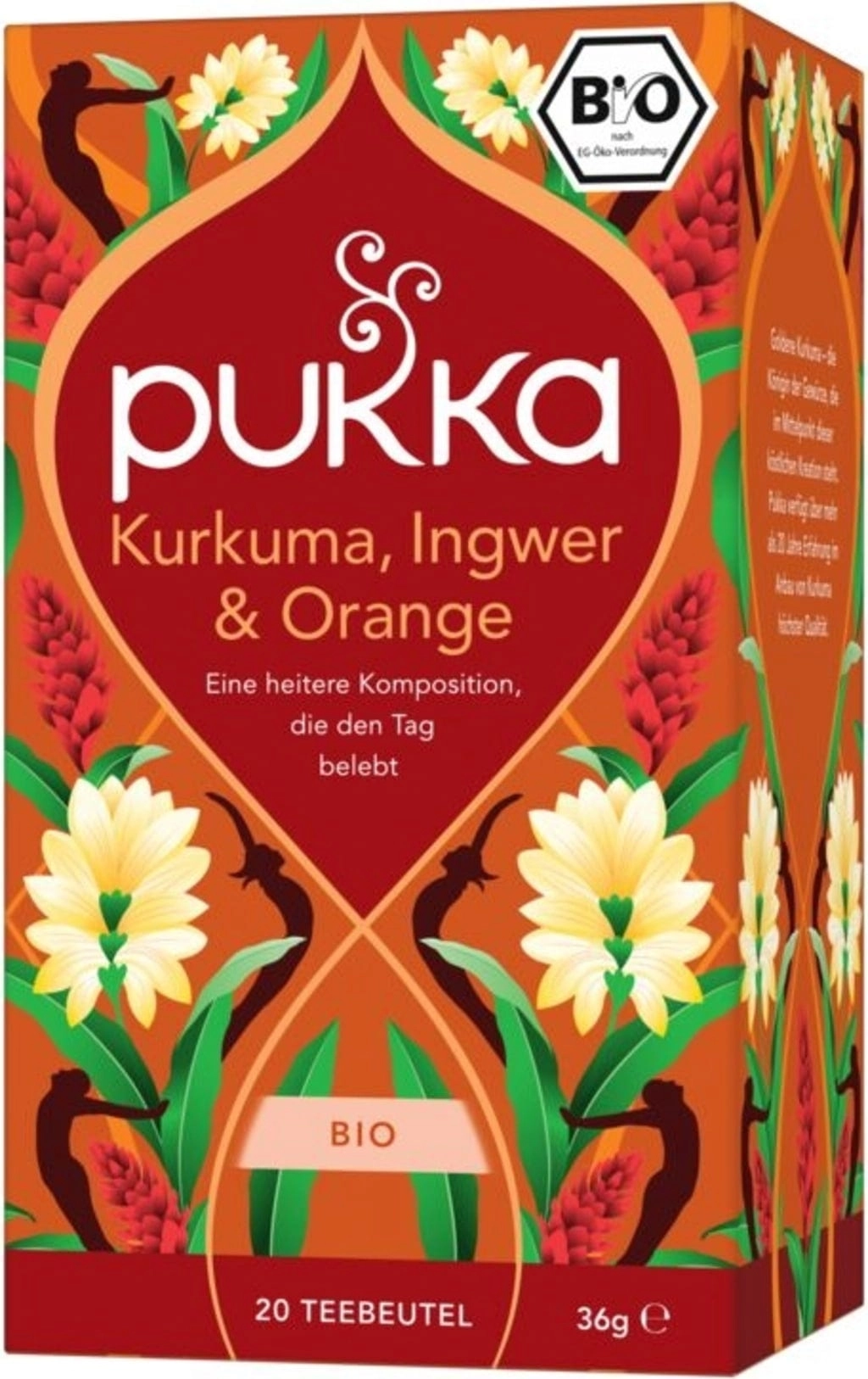 PUKKA Kurkuma, Ingwer & Orange Bio-Gewürztee - 20 Teebeutel