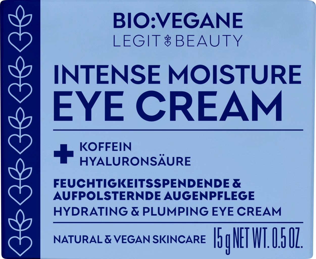 BIO:VÉGANE Legit Beauty Intense Moisture Eye Cream - 15 g