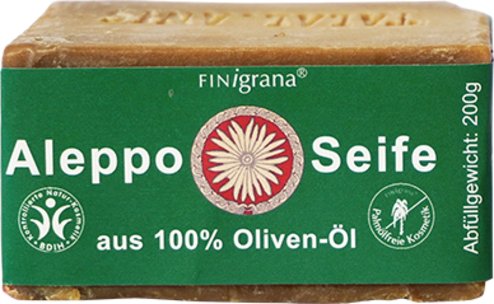 FINigrana® Aleppo Seife 100 % Olivenöl - 200 g