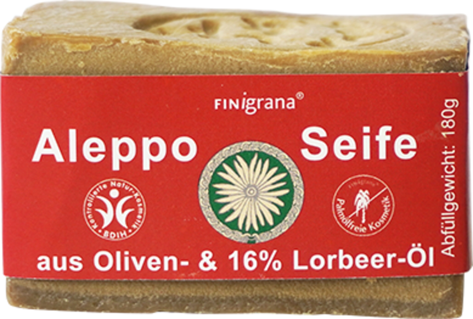 FINigrana® Alepposeife mit 16% Lorbeeröl - 180 g