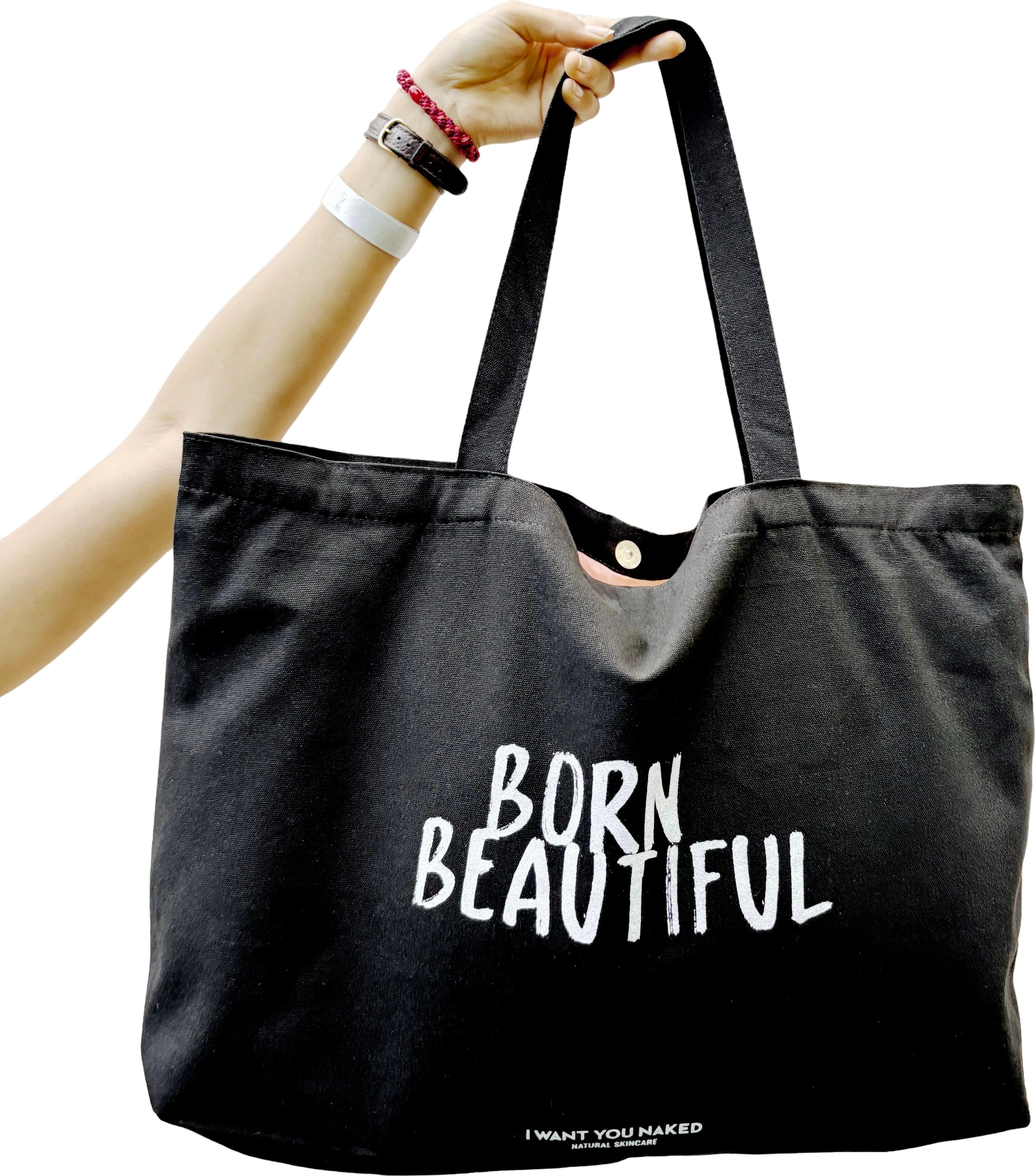 Cotton Bag BORN BEAUTIFUL XL - 1 Stk