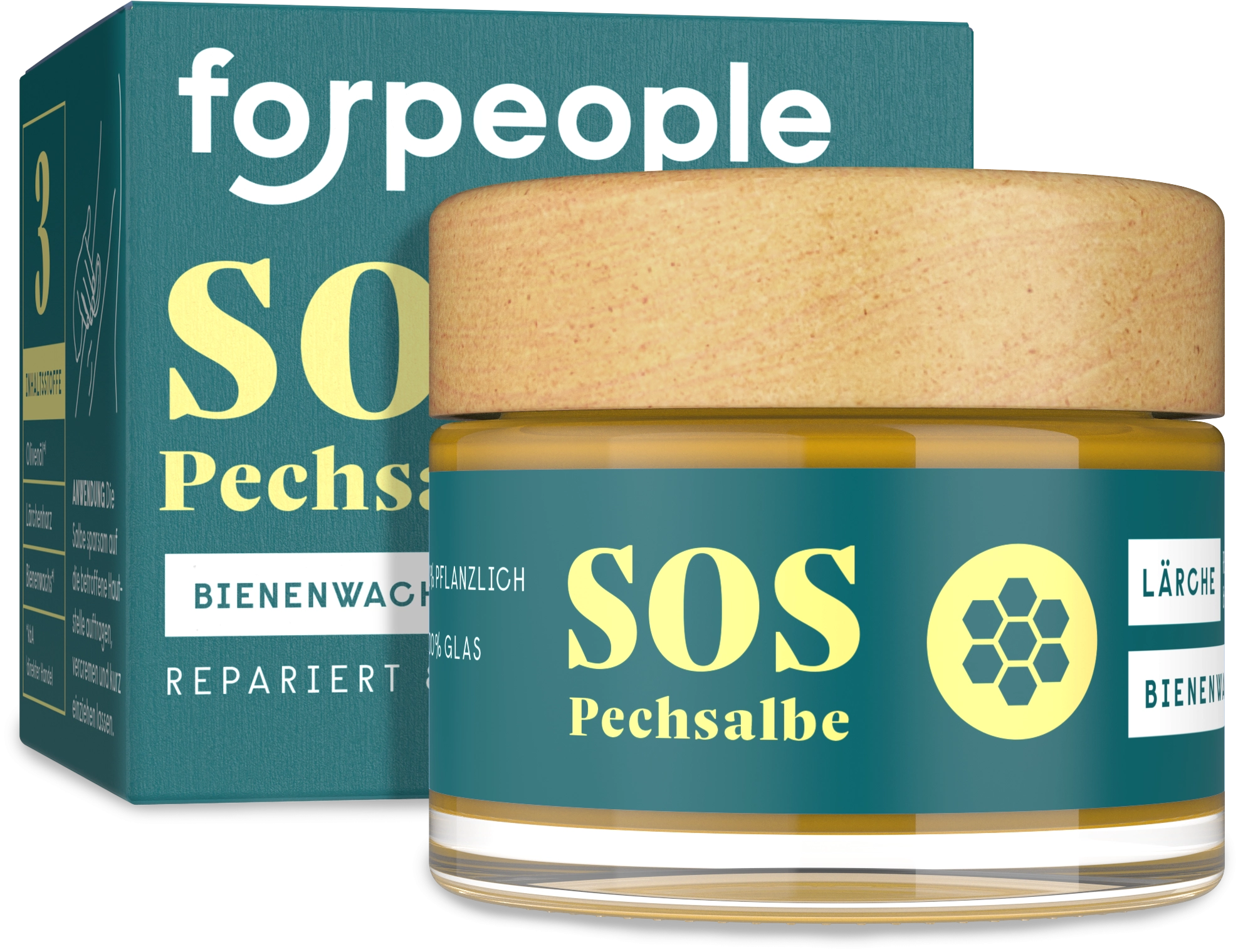 forpeople SOS Pechsalbe Lärchenharz & Bienenwachs - 50 ml