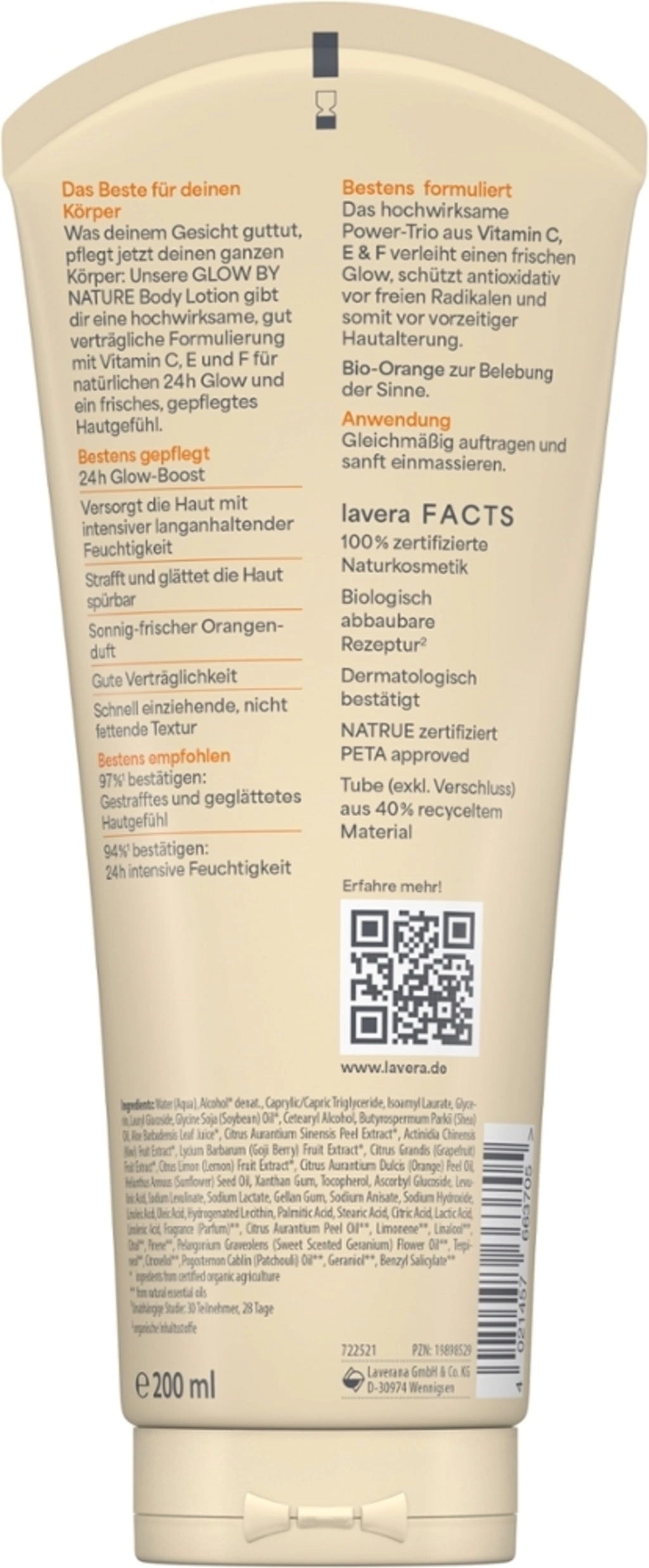 lavera Glow by Nature Body Lotion - 200 ml