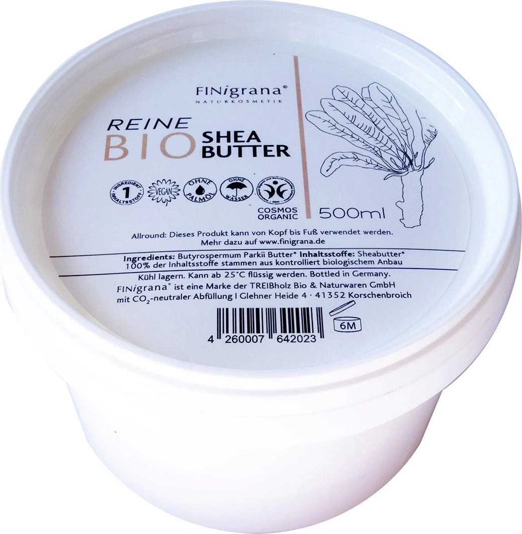 FINigrana® Reine Bio-Sheabutter - 500 ml