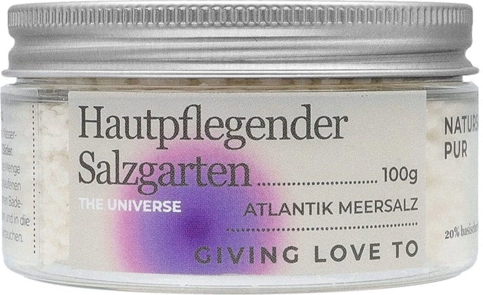 GIVING LOVE TO Badesalz "Hautpflegender Salzgarten" - The Universe - 100 g