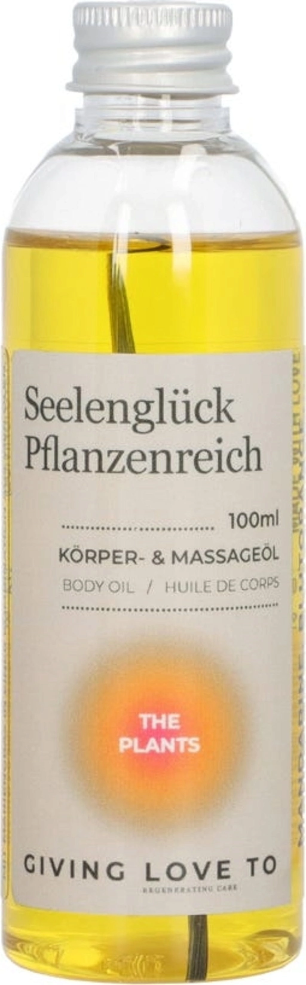GIVING LOVE TO Körper-& Massageöl "Seelenglück Pflanzenreich" - The Plants - 100 ml