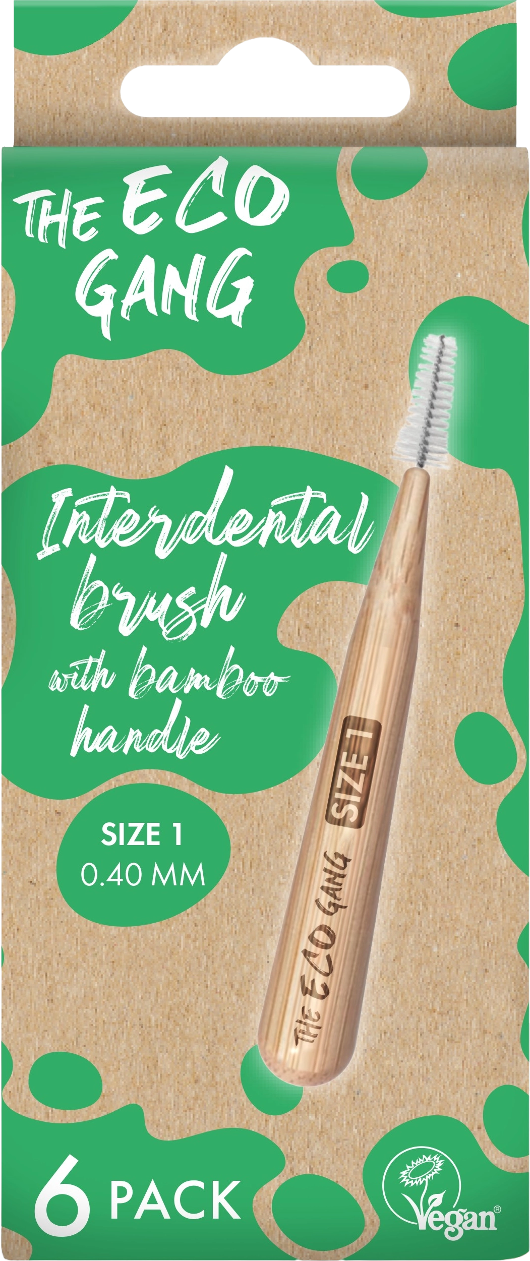 The Eco Gang Bamboo Interdental Brush - Size 1 - 0,4mm