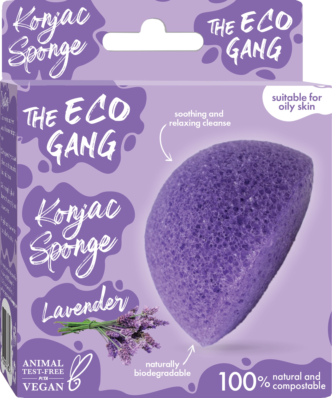 The Eco Gang Konjac Sponge - Lavender