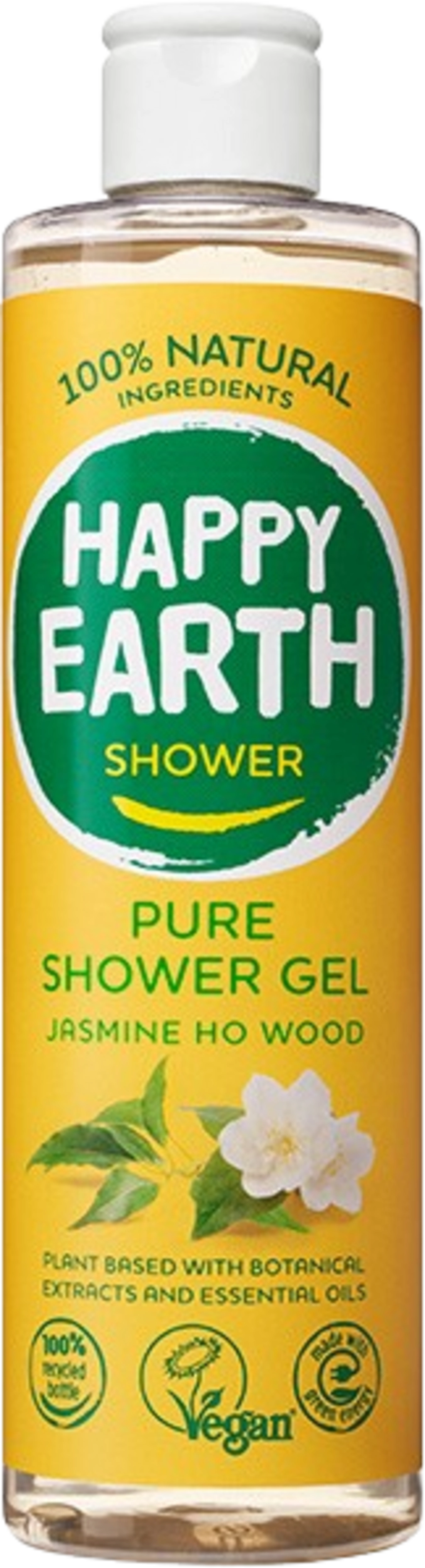 Happy Earth Pure Shower Gel - Jasmine Ho Wood