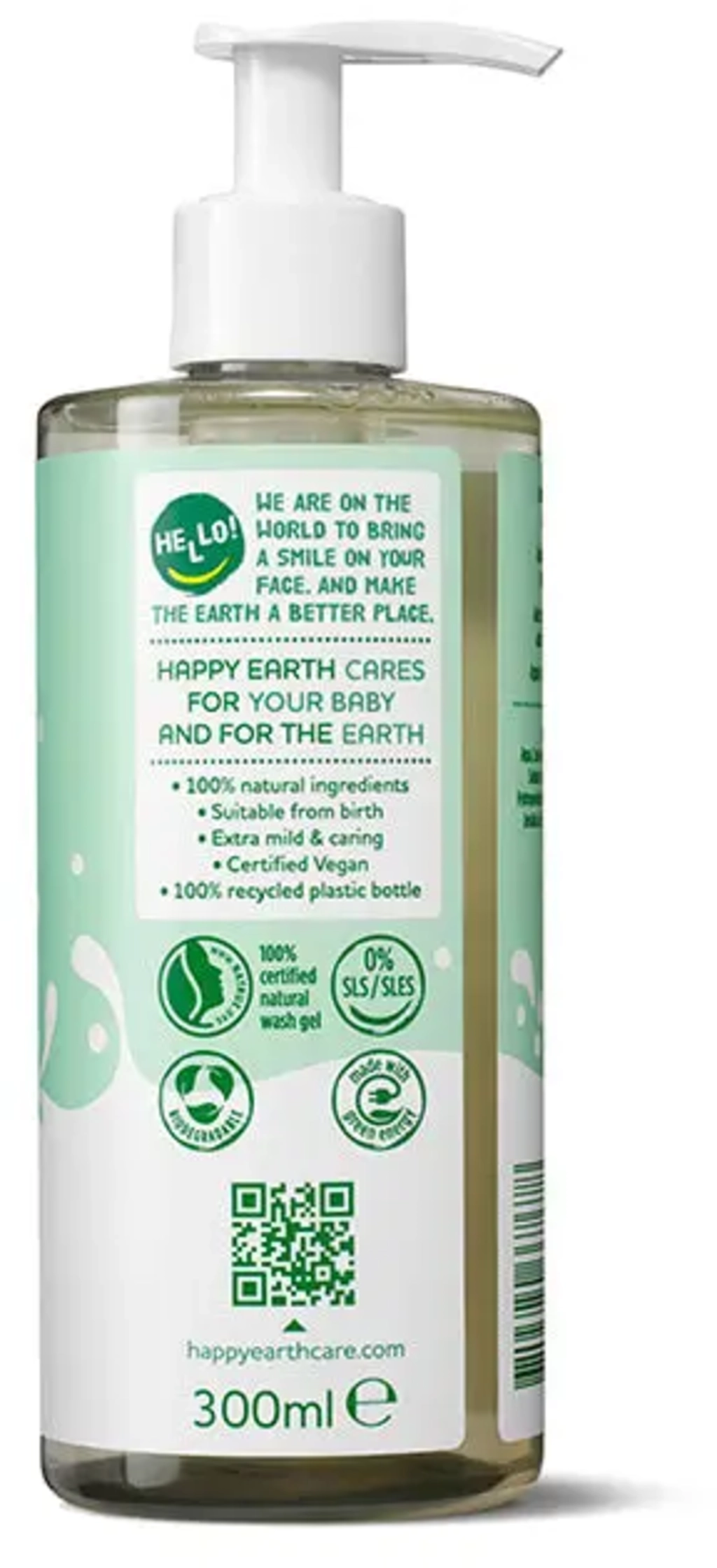Happy Earth Baby & Kids Wash & Bath Gel - 300 ml