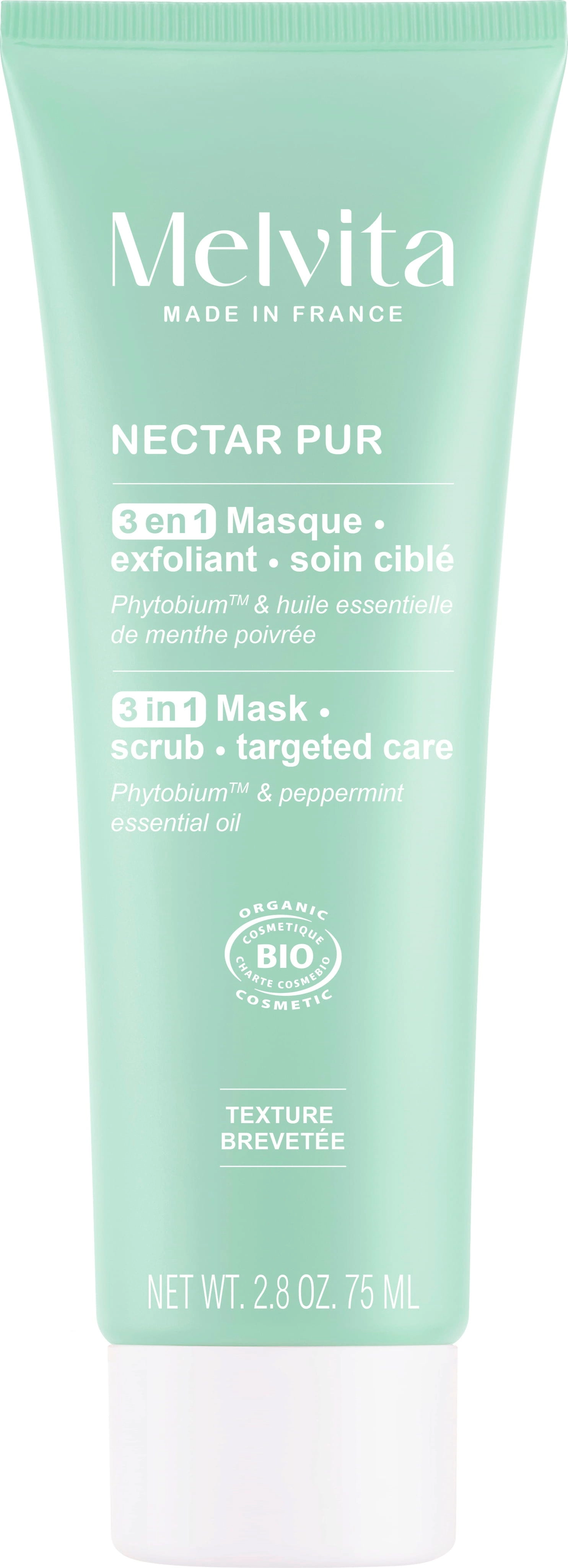 Melvita 3in1 Mask, Scrub & Targeted Care - 75 ml