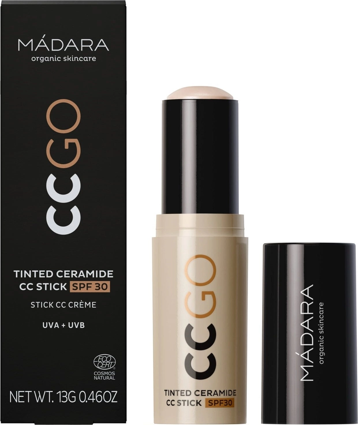 MÁDARA Organic Skincare CCGO Tinted Ceramide CC Stick SPF30 - 20 Ivory