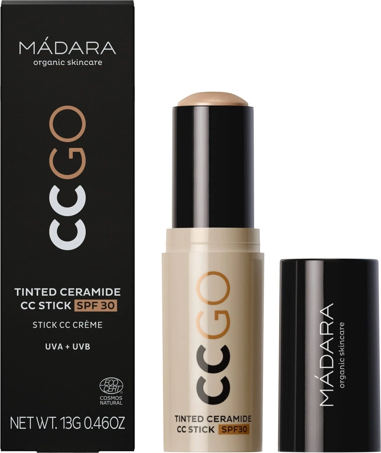 MÁDARA Organic Skincare CCGO Tinted Ceramide CC Stick SPF30 - 40 Sand