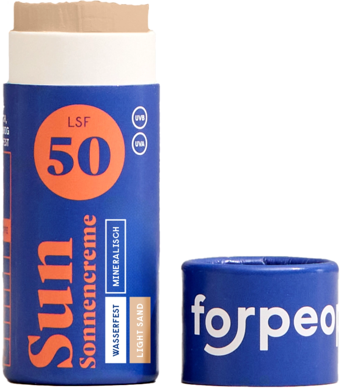 forpeople Feste Sonnencreme - LSF 50 Mini Light Sand - 20 g