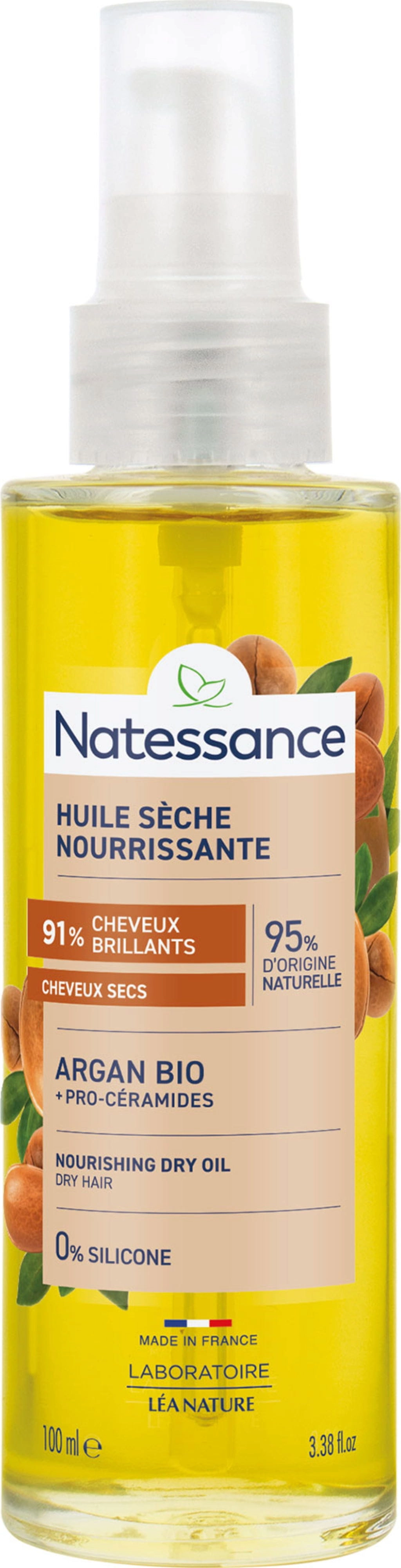 Natessance Nährendes Trockenöl Bio-Argan - 100 ml