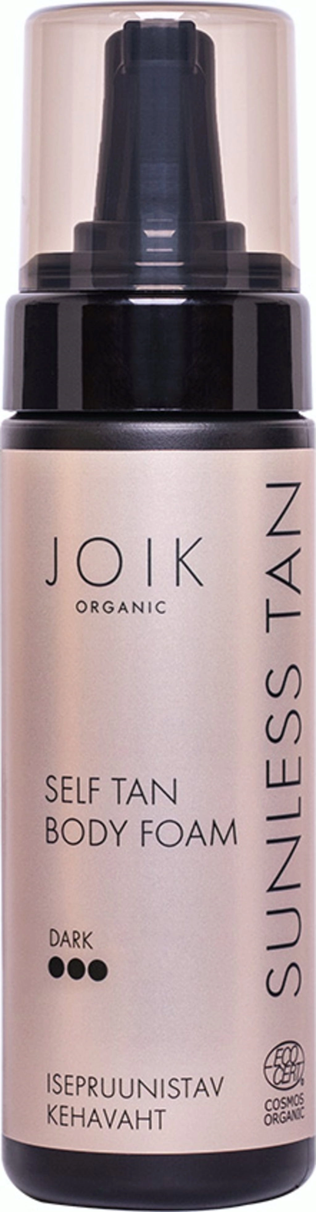 JOIK Organic Sunless Tan Self Tan Foam - Dark