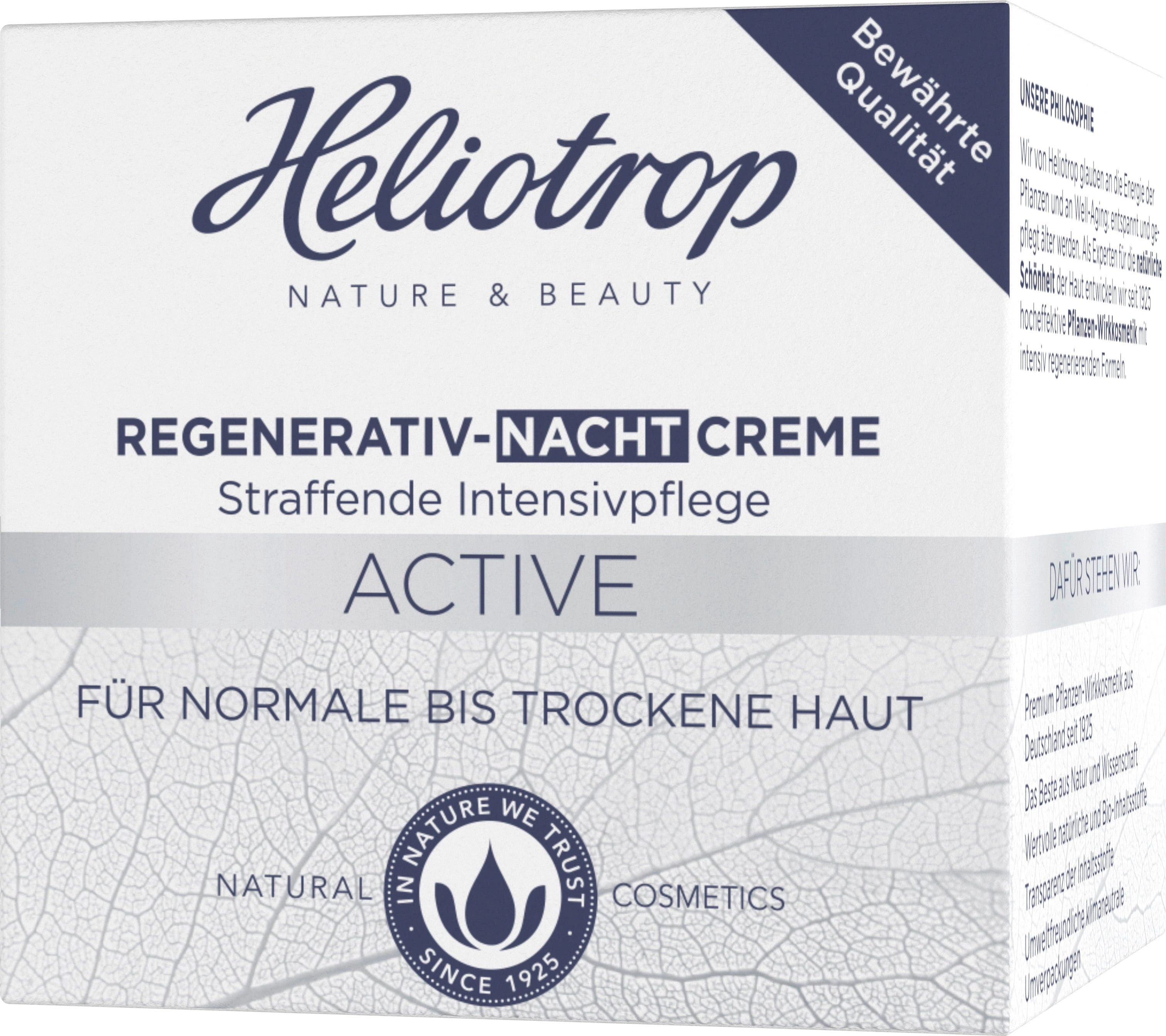 Heliotrop NATURE & BEAUTY ACTIVE Regenerativ-Nachtcreme - 50 ml