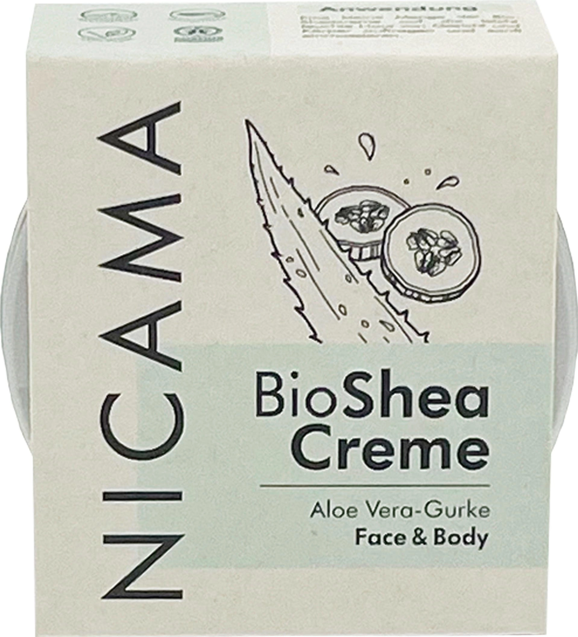 NICAMA Bio Sheacreme Aloe Vera-Gurke - 50 ml