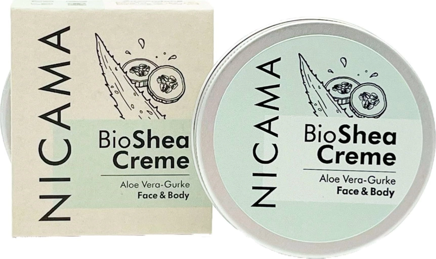 NICAMA Bio Sheacreme Aloe Vera-Gurke - 50 ml