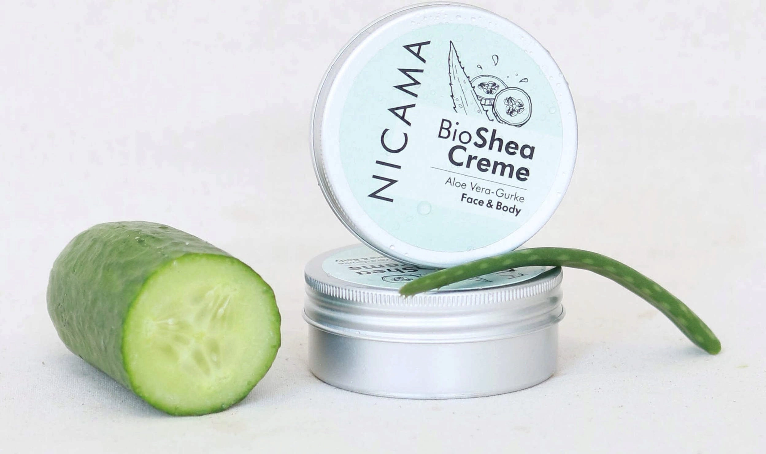 NICAMA Bio Sheacreme Aloe Vera-Gurke - 50 ml