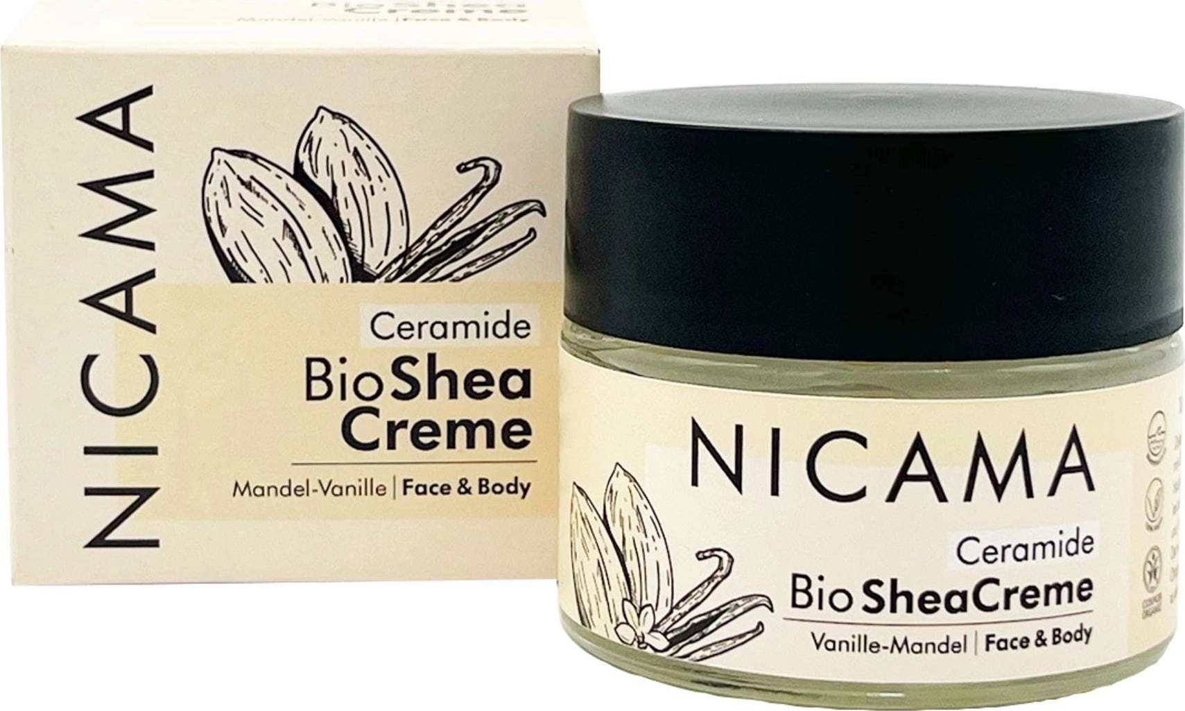 NICAMA Ceramide Bio Sheacreme Mandel-Vanille - 50 ml