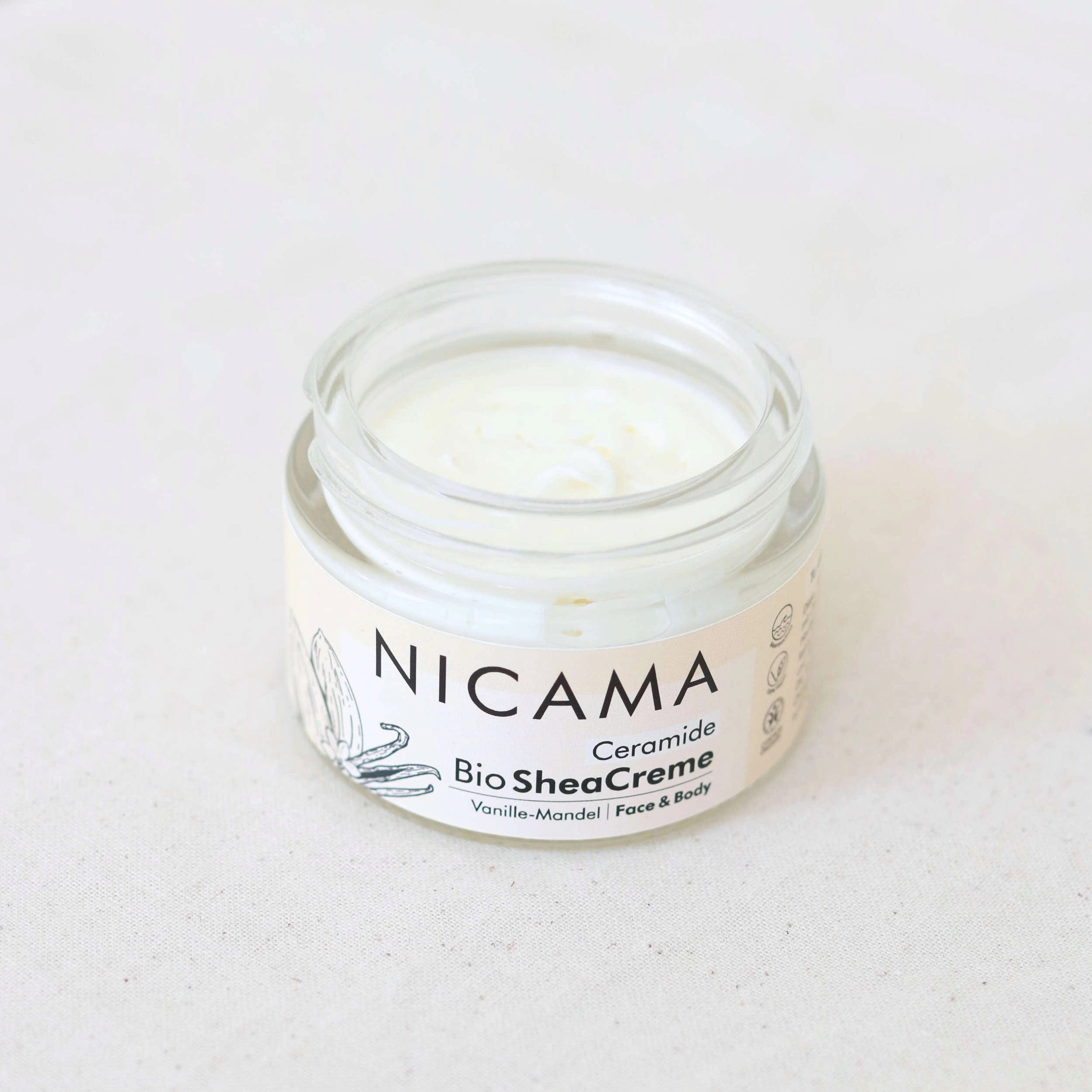 NICAMA Ceramide Bio Sheacreme Mandel-Vanille - 50 ml