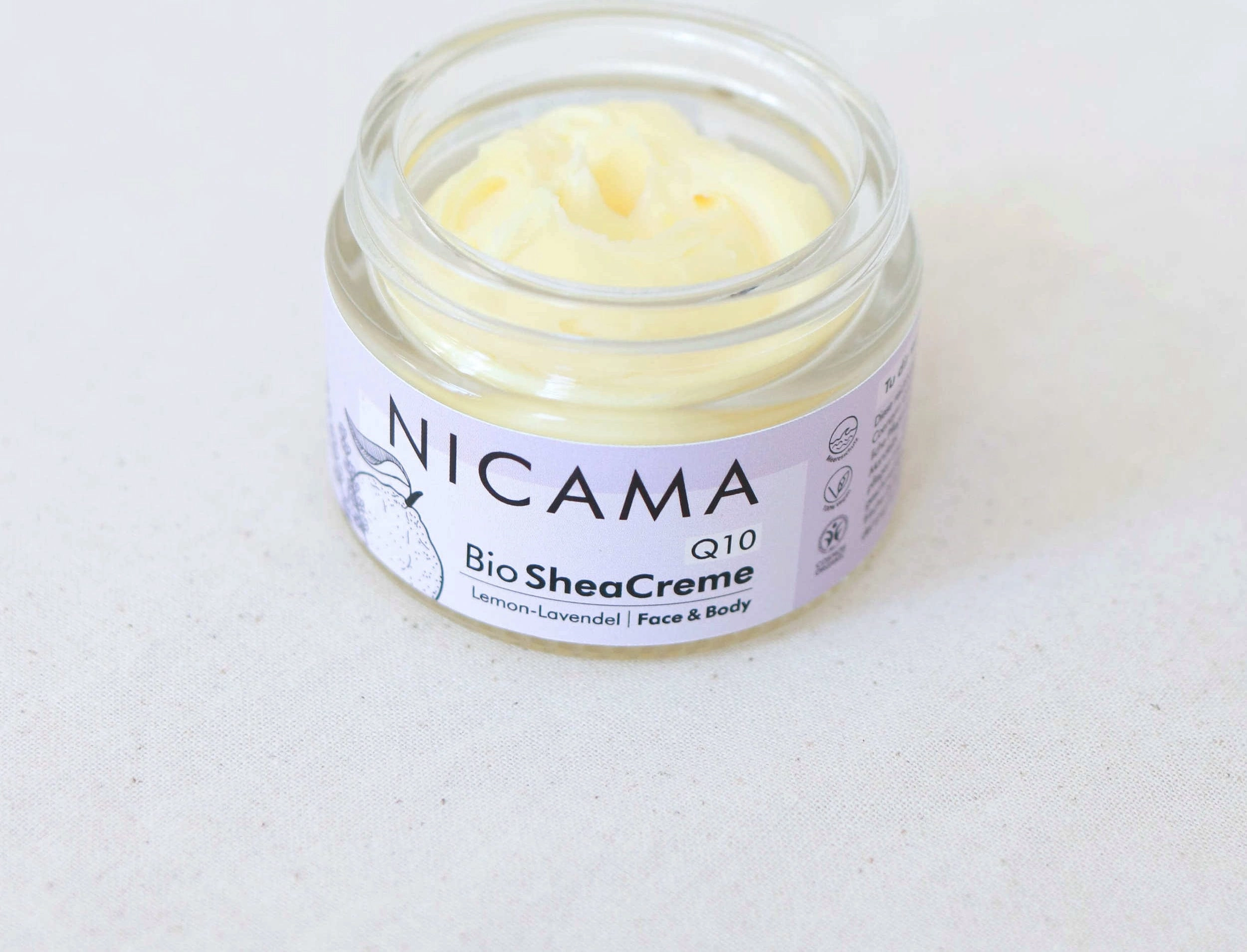 NICAMA Q10 Bio Sheacreme Lemon-Lavendel - 50 ml