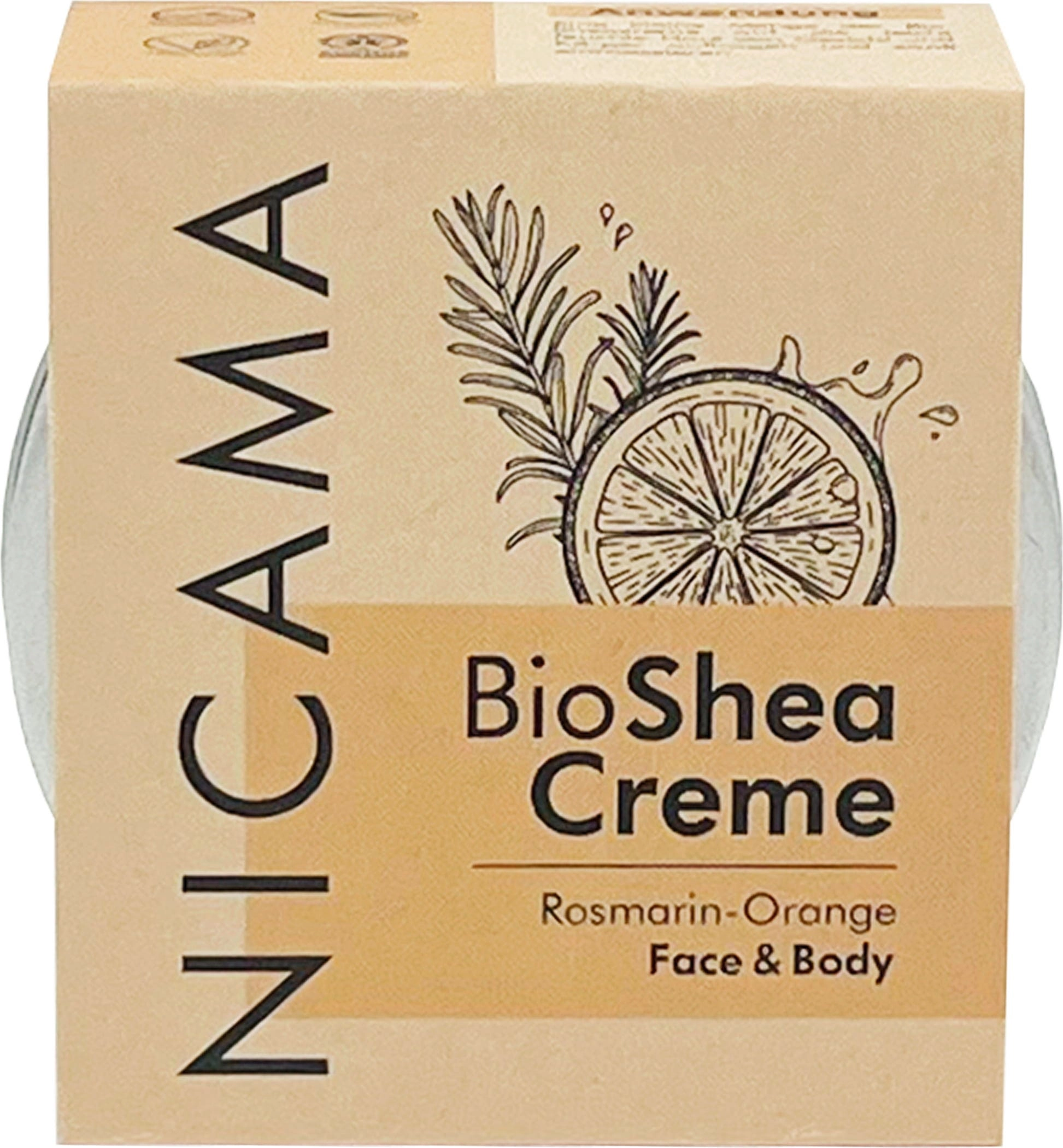 NICAMA Bio Sheacreme Rosmarin-Orange - 50 ml