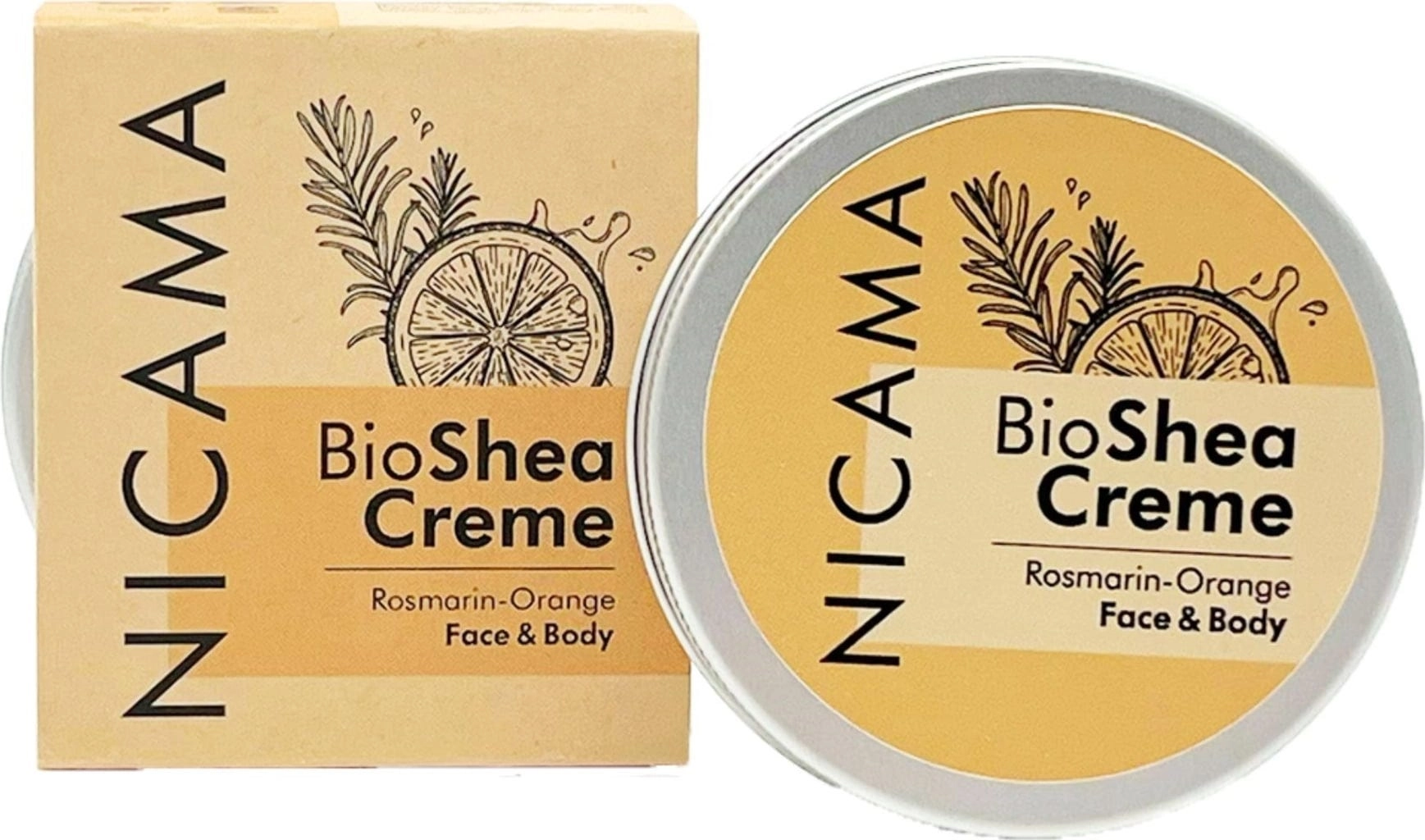 NICAMA Bio Sheacreme Rosmarin-Orange - 50 ml
