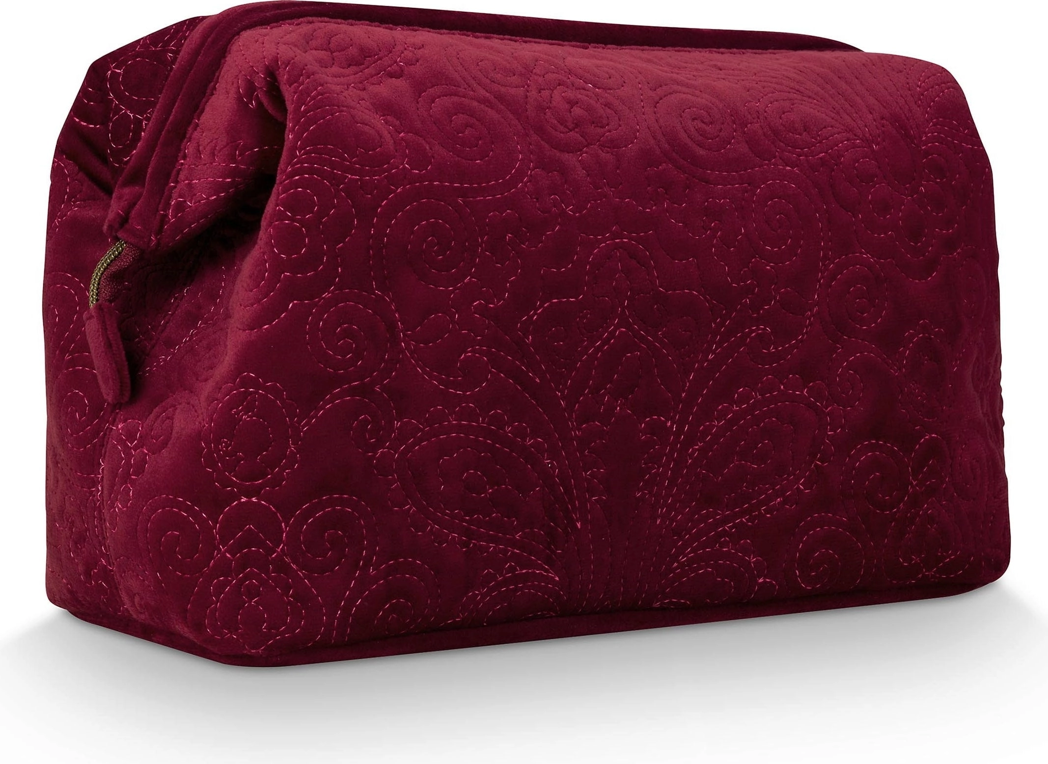 Pip Studio Kosmetiktasche Cooper Samt Quilty Days, extra groß - Rot