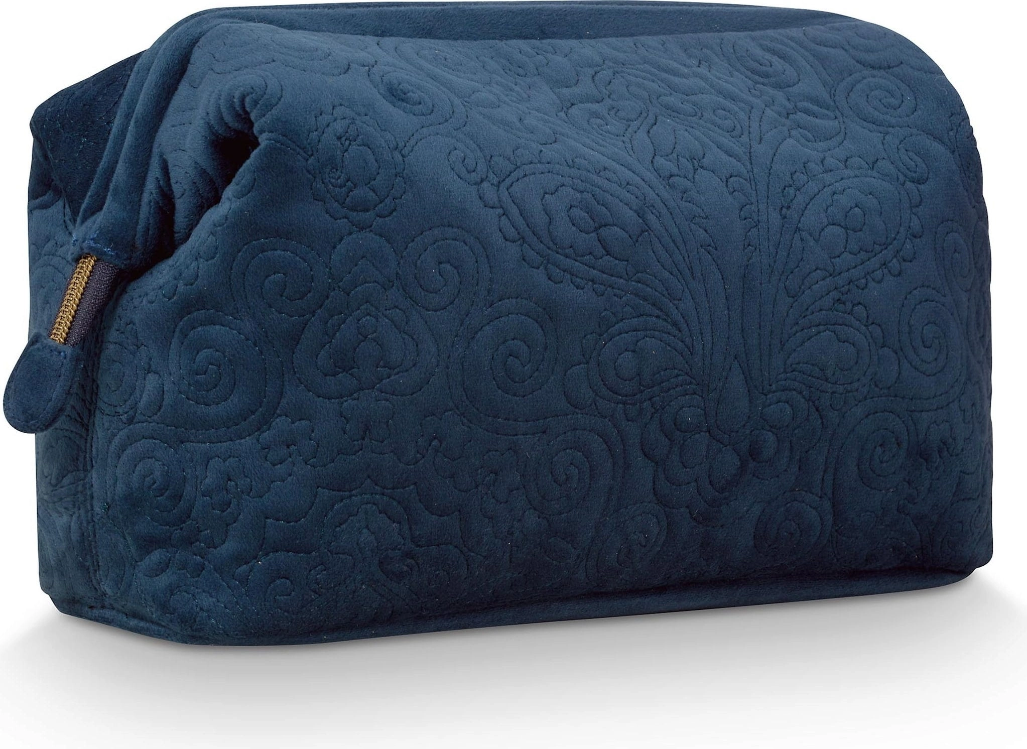 Pip Studio Kosmetiktasche Cooper Samt Quilty Days, extra groß - Blau