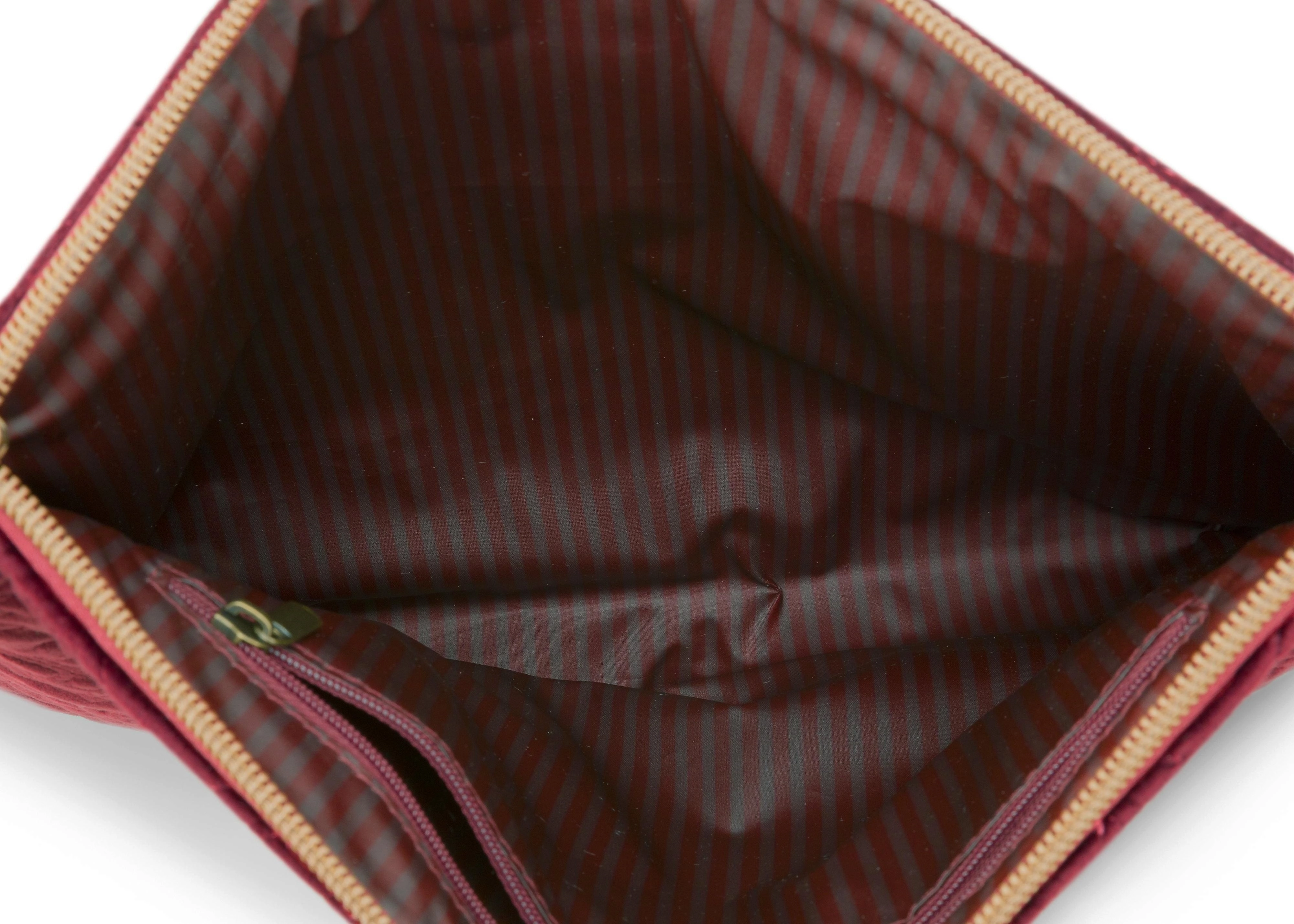 Pip Studio Flache Kosmetiktasche Charly Samt Quilty Days, groß - Rot