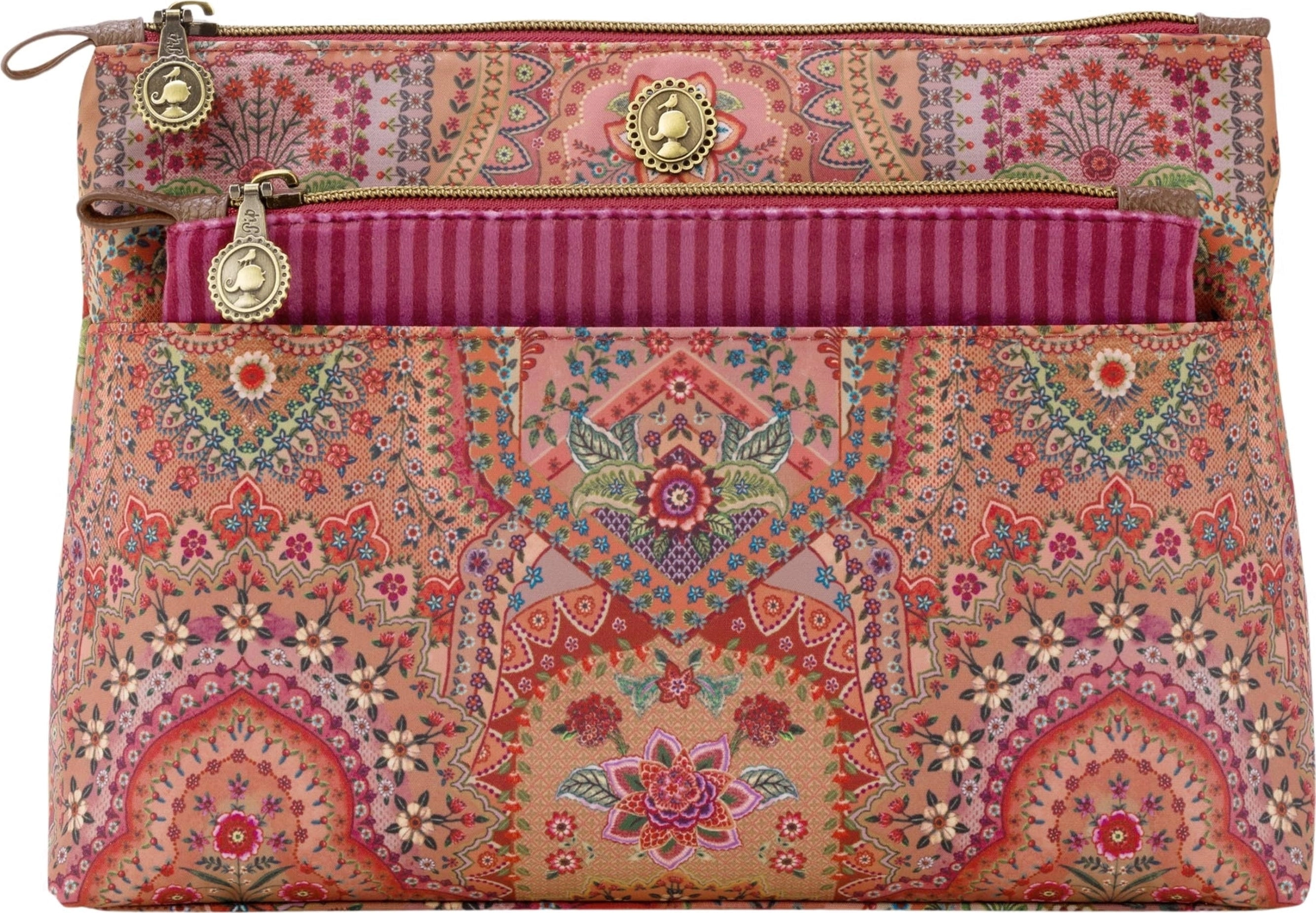 Pip Studio Kosmetiktaschen-Set Caryn Jabali - Rot