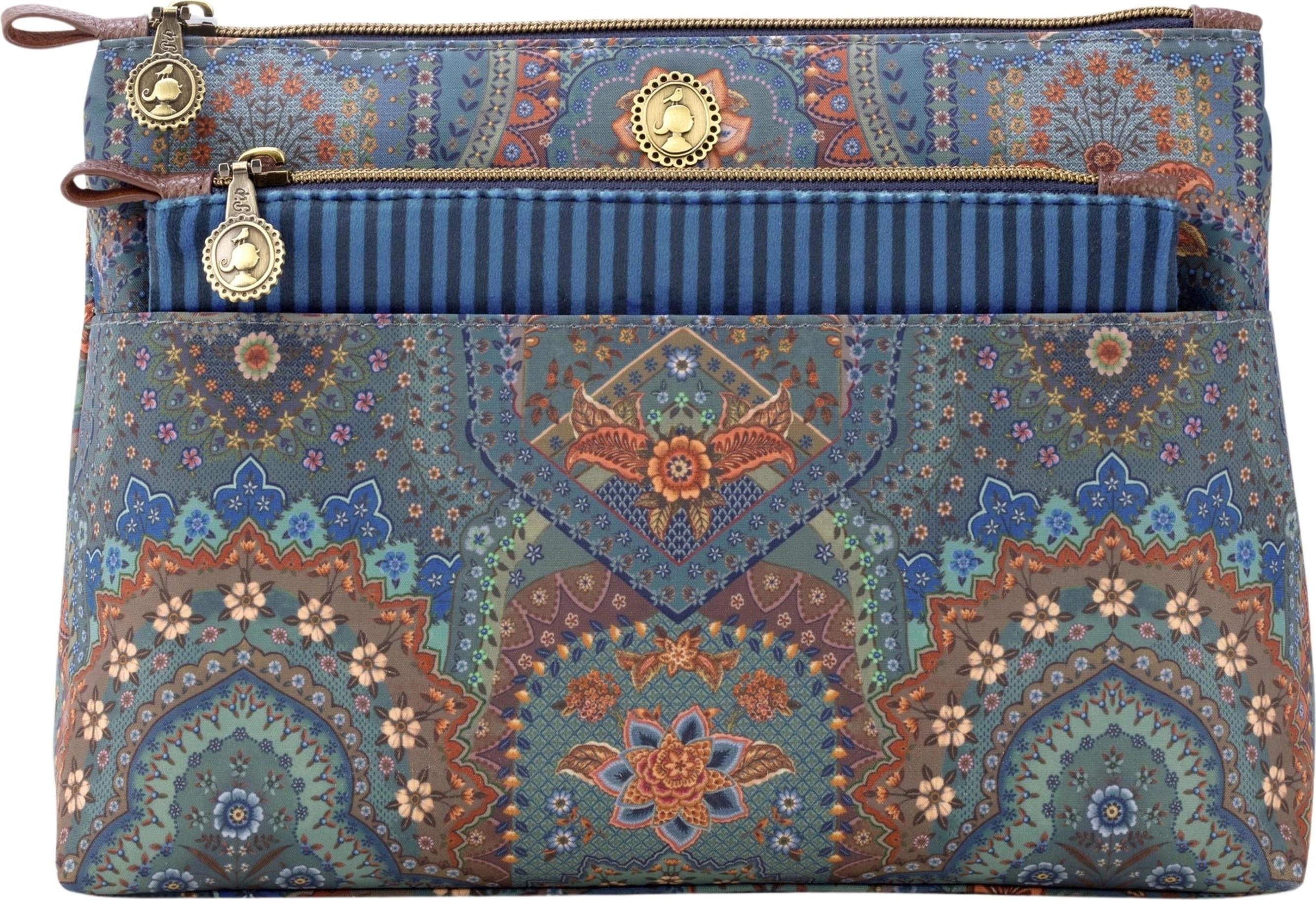 Pip Studio Kosmetiktaschen-Set Caryn Jabali - Blau