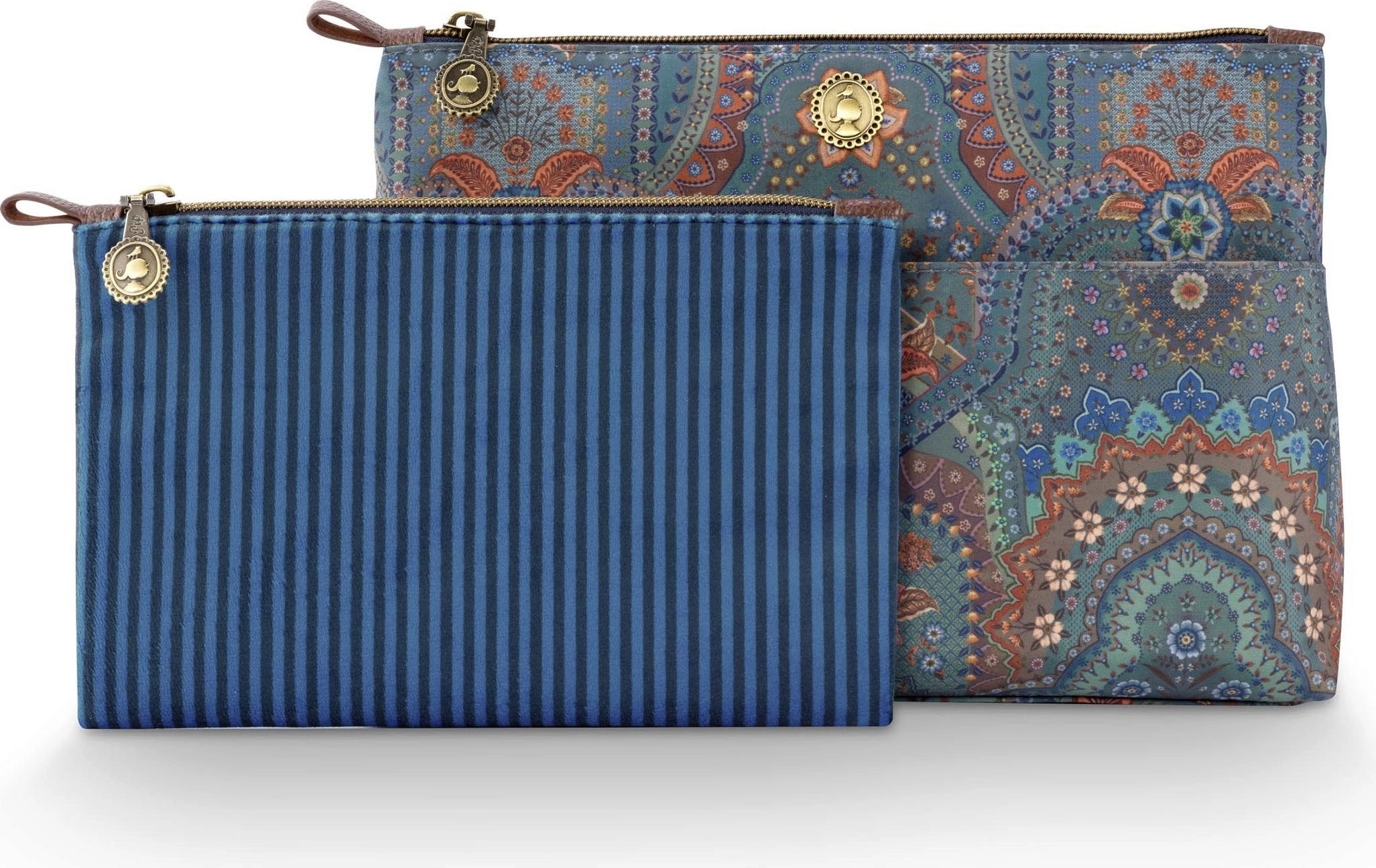 Pip Studio Kosmetiktaschen-Set Caryn Jabali - Blau
