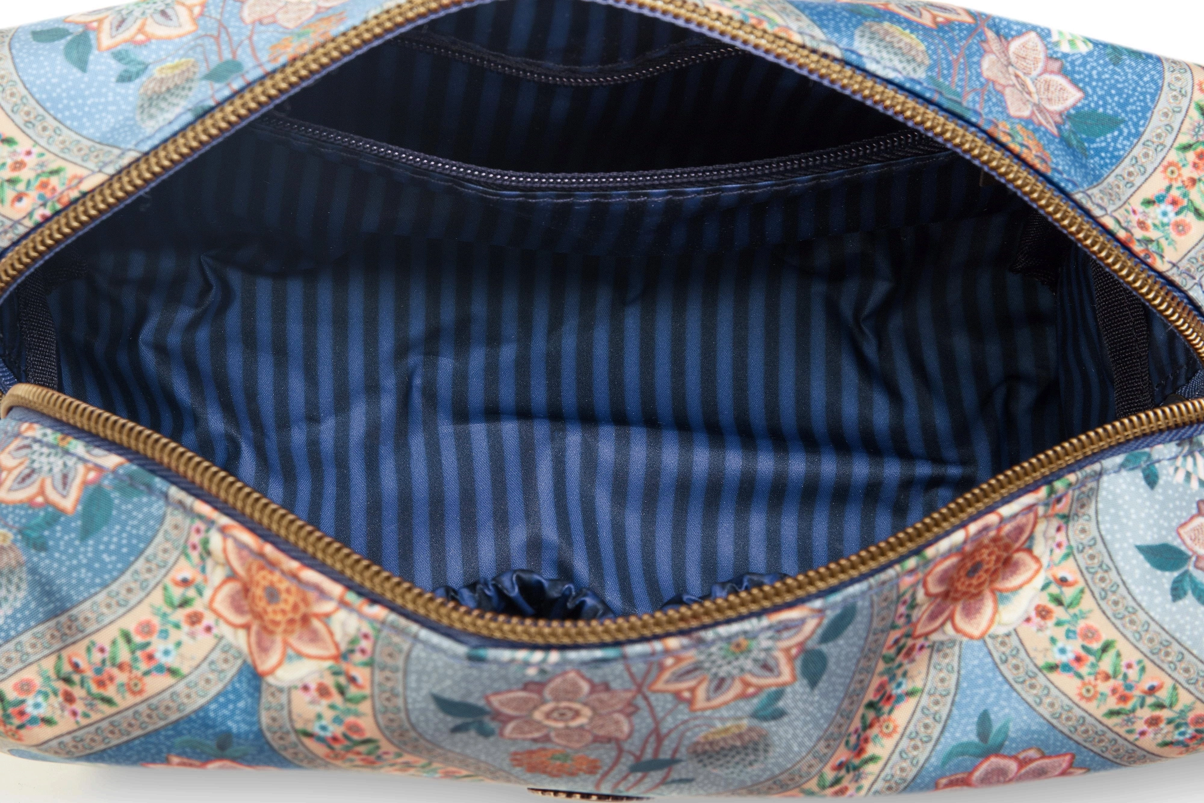 Pip Studio Kosmetiktasche Coco mittelgroß Ornamento - Blau