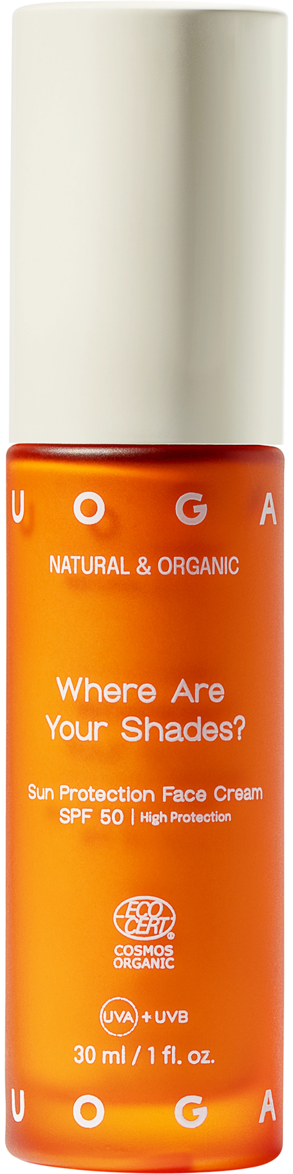 UOGA UOGA Where Are Your Shades? Sun Protection Face Cream SPF 50 - 30 ml
