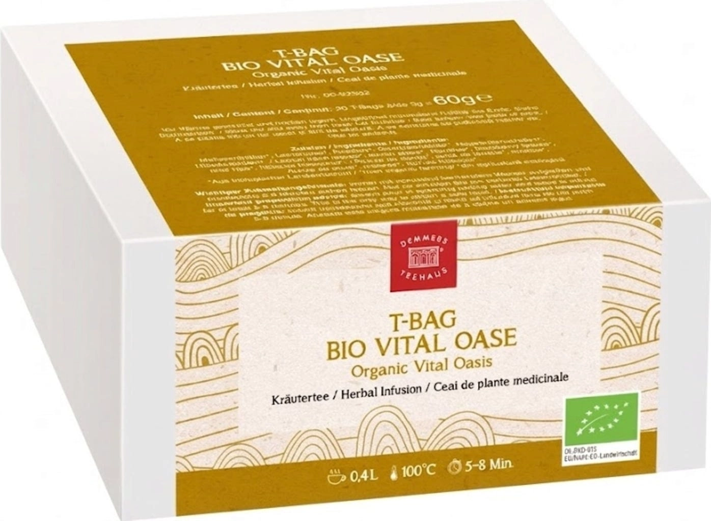 DEMMERS TEEHAUS T-Bag BIO Vital Oase - 20 Teebeutel