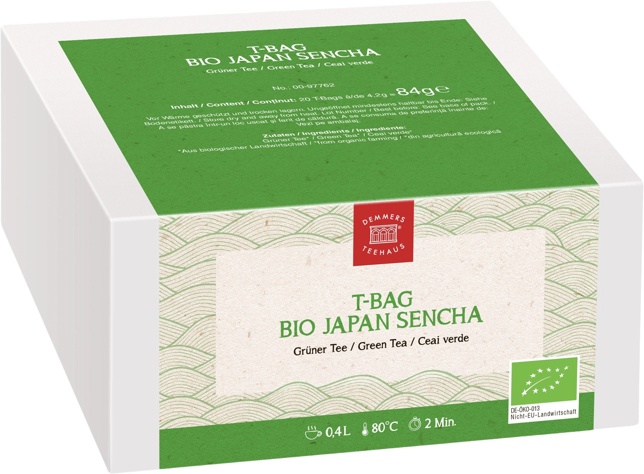 DEMMERS TEEHAUS T-Bag BIO Japan Sencha - 20 Teebeutel