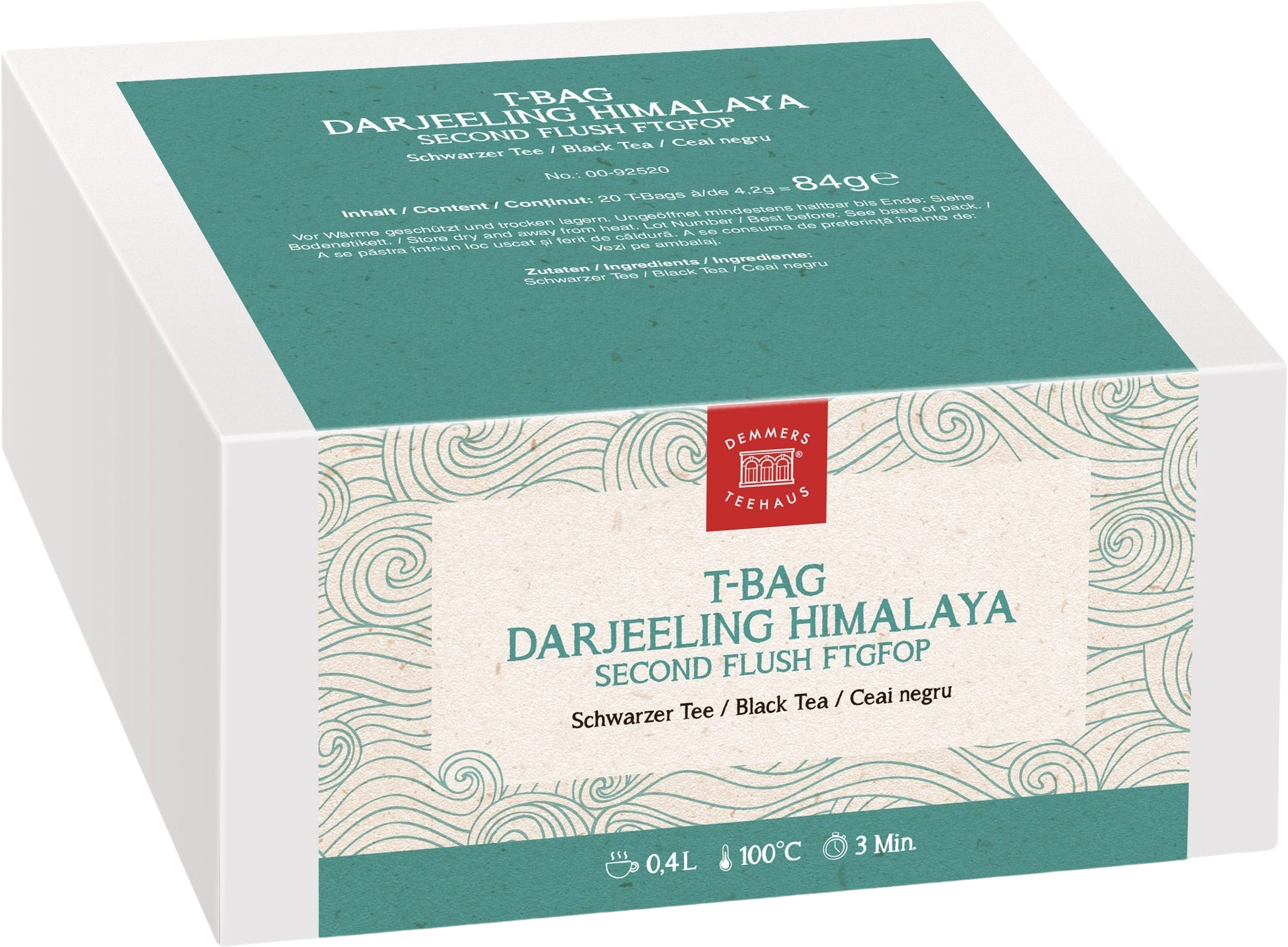 DEMMERS TEEHAUS T-Bag Darjeeling - 20 Teebeutel