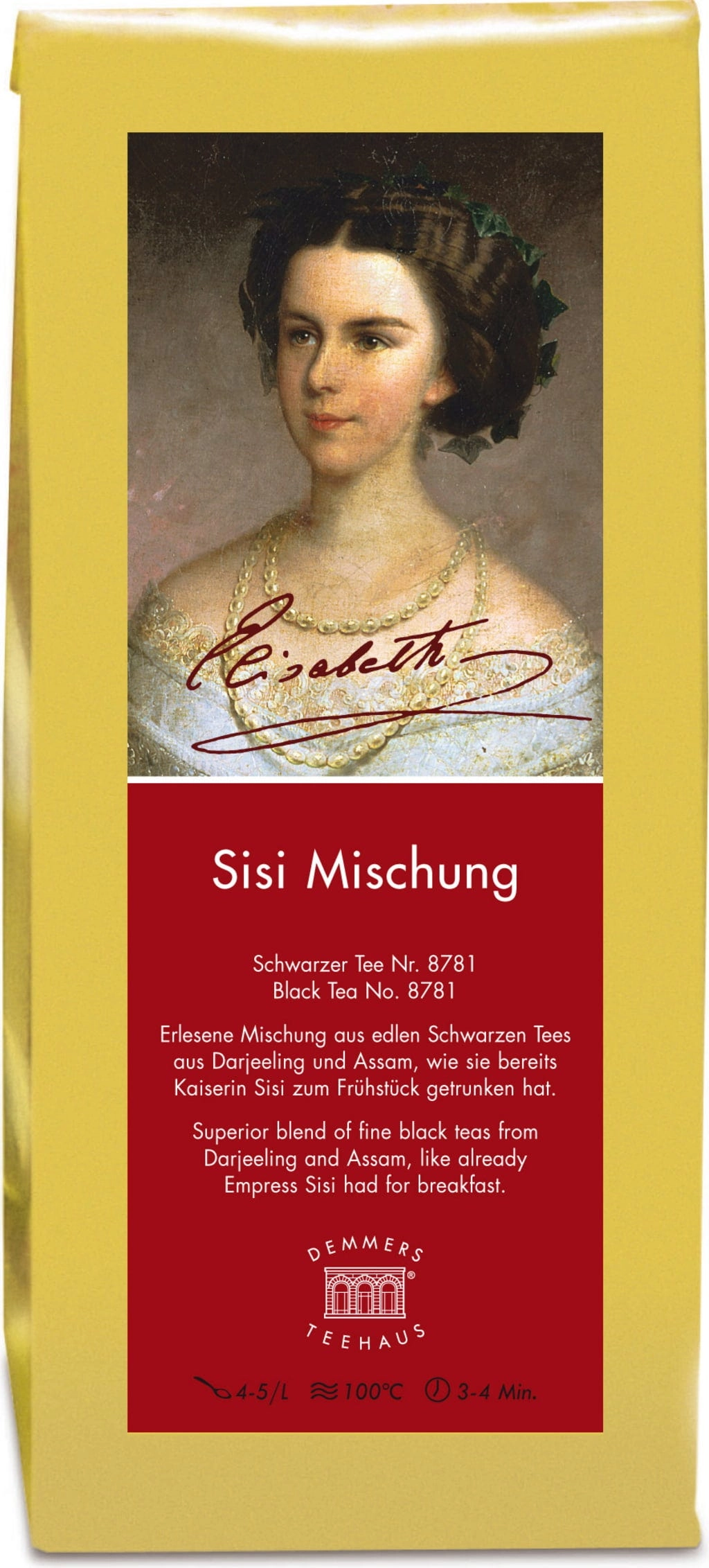 DEMMERS TEEHAUS Schwarztee Sisi Mischung - 100 g