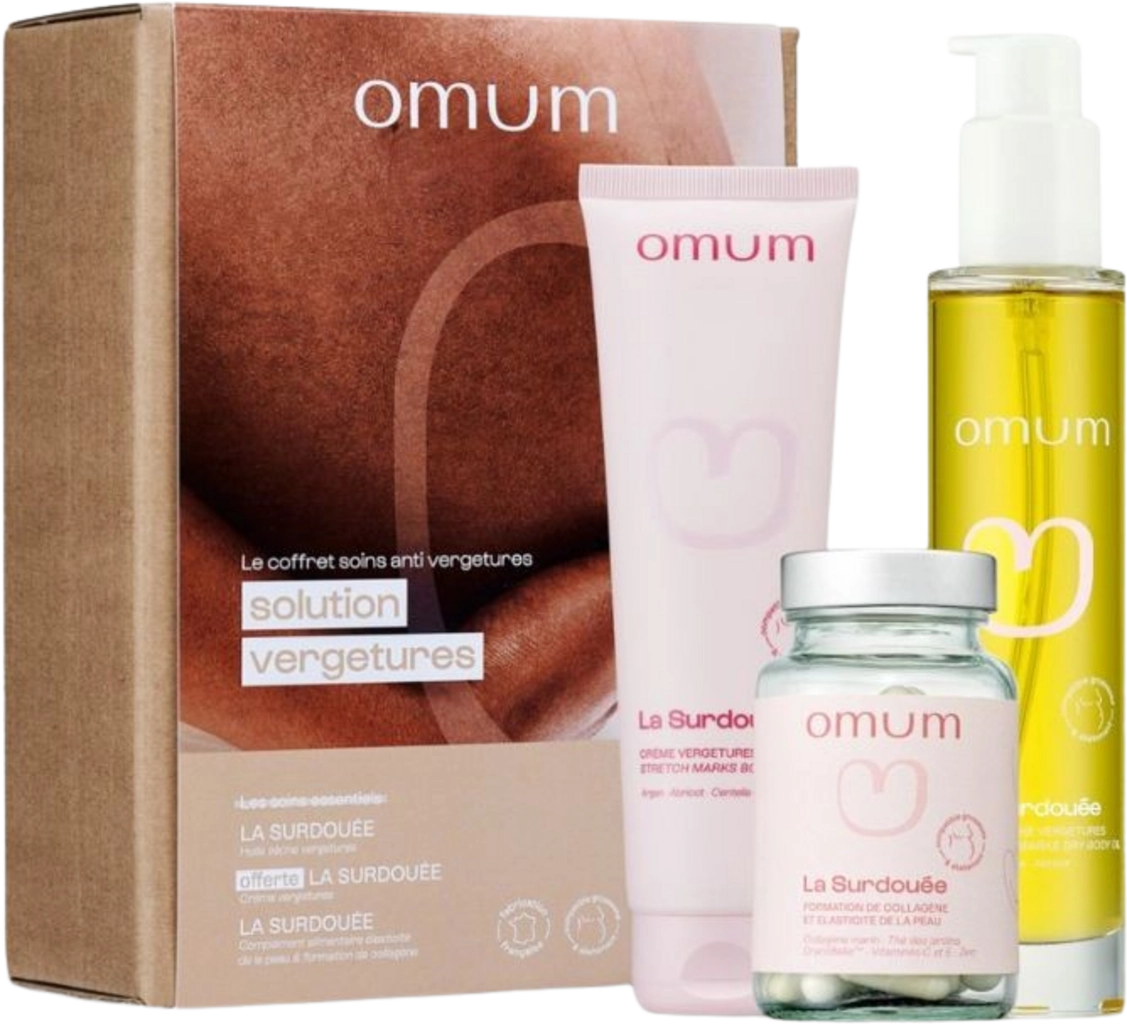Omum Solution Vergetures Anti-Stretch Mark Skincare Set - 1 Set