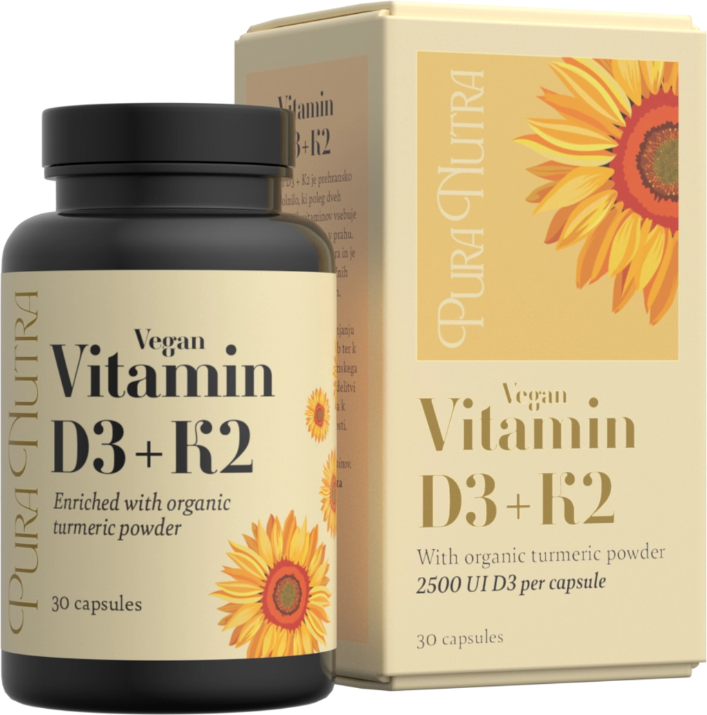 Pura Nutra Vitamin D3+K2 - 30 Kapseln
