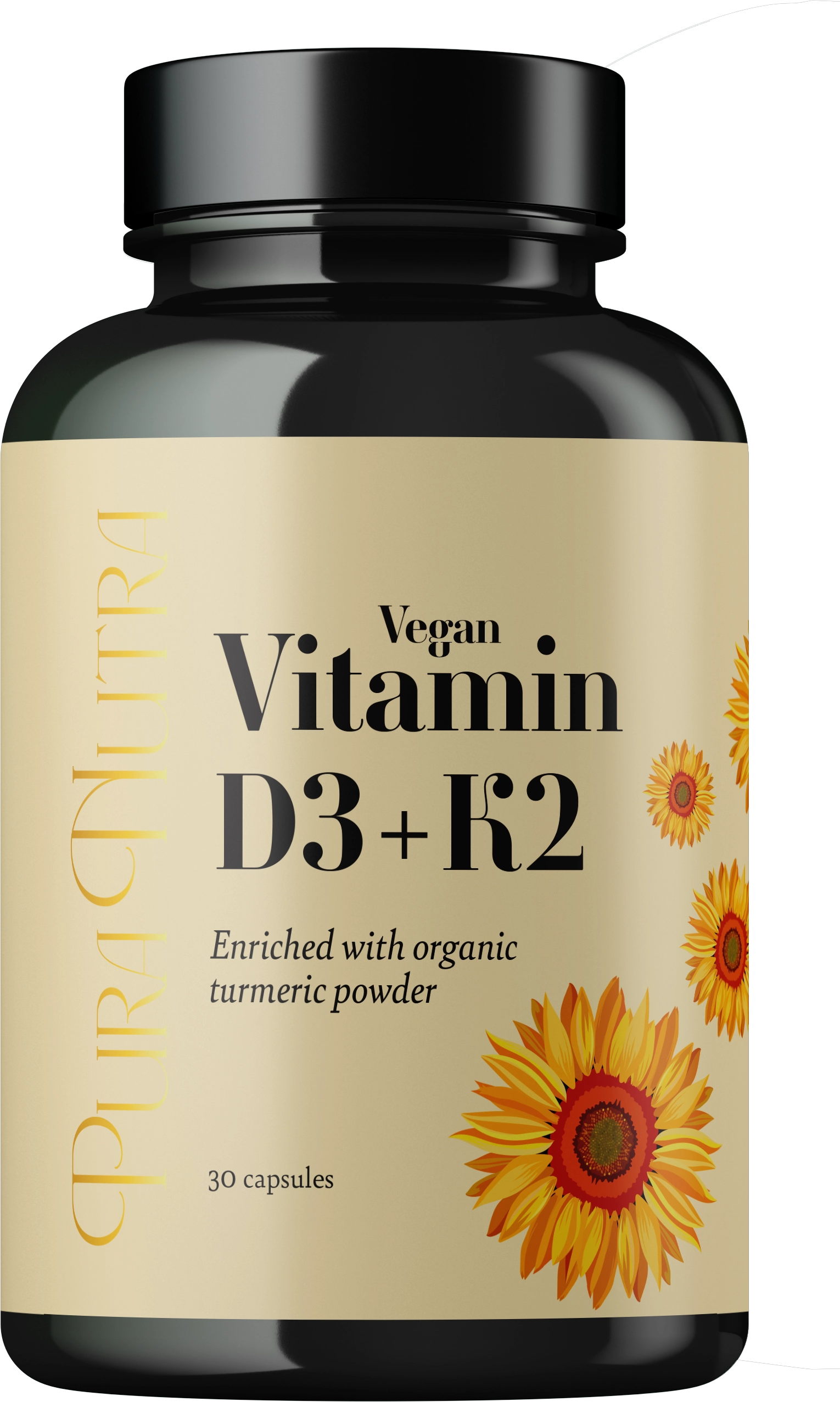 Pura Nutra Vitamin D3+K2 - 30 Kapseln