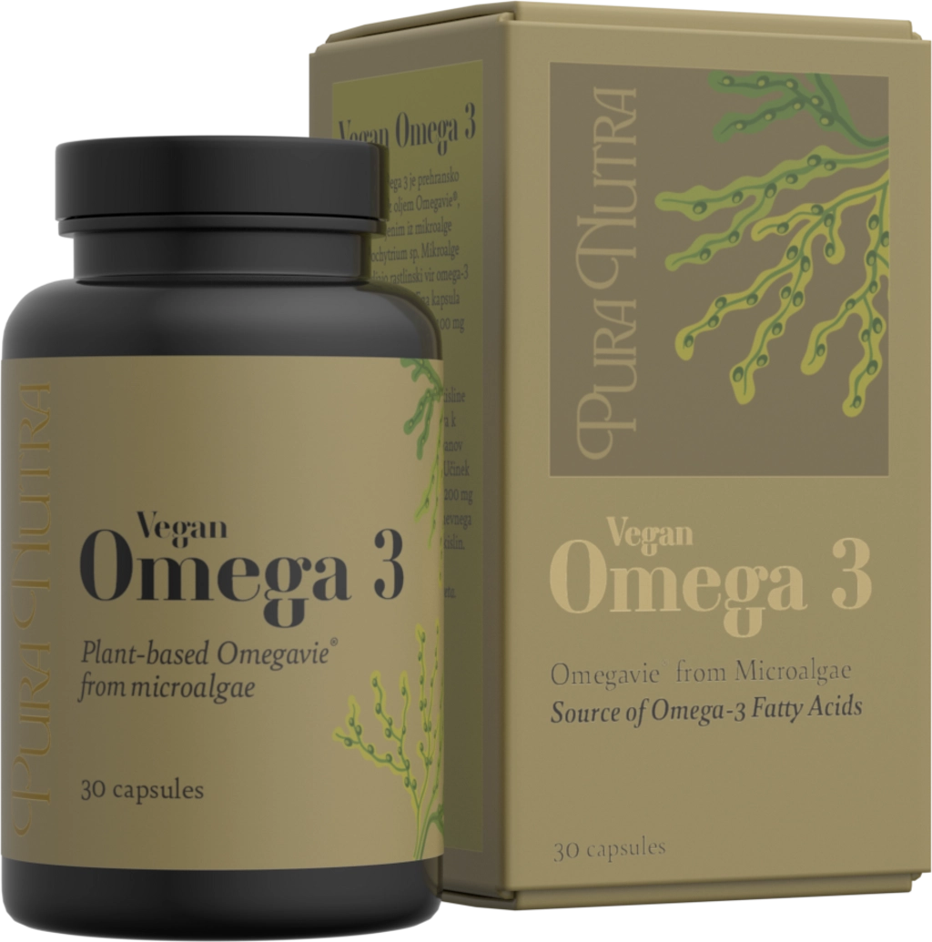 Pura Nutra Vegan Omega 3 - 30 Kapseln