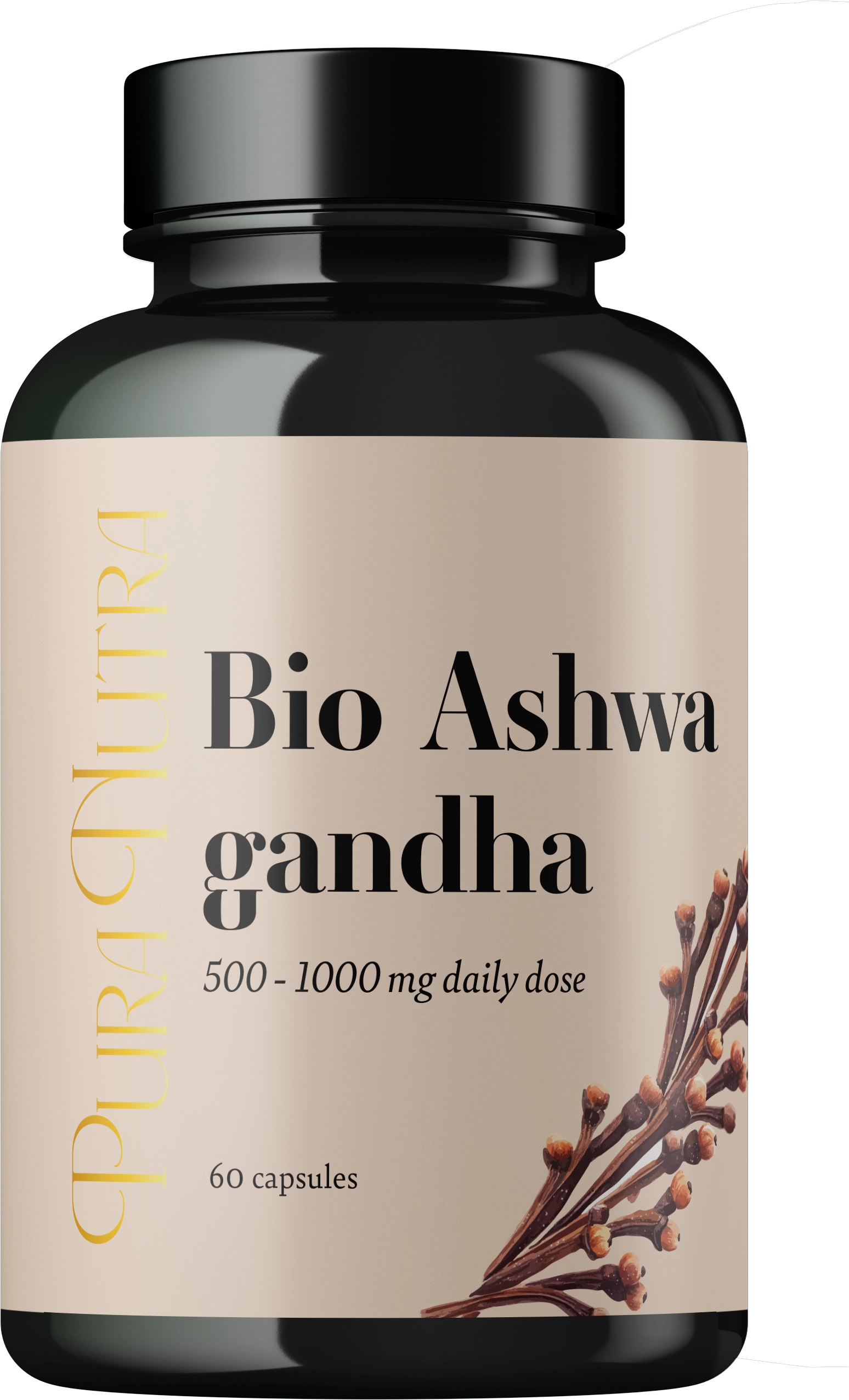 Pura Nutra Bio Ashwagandha - 60 Kapseln